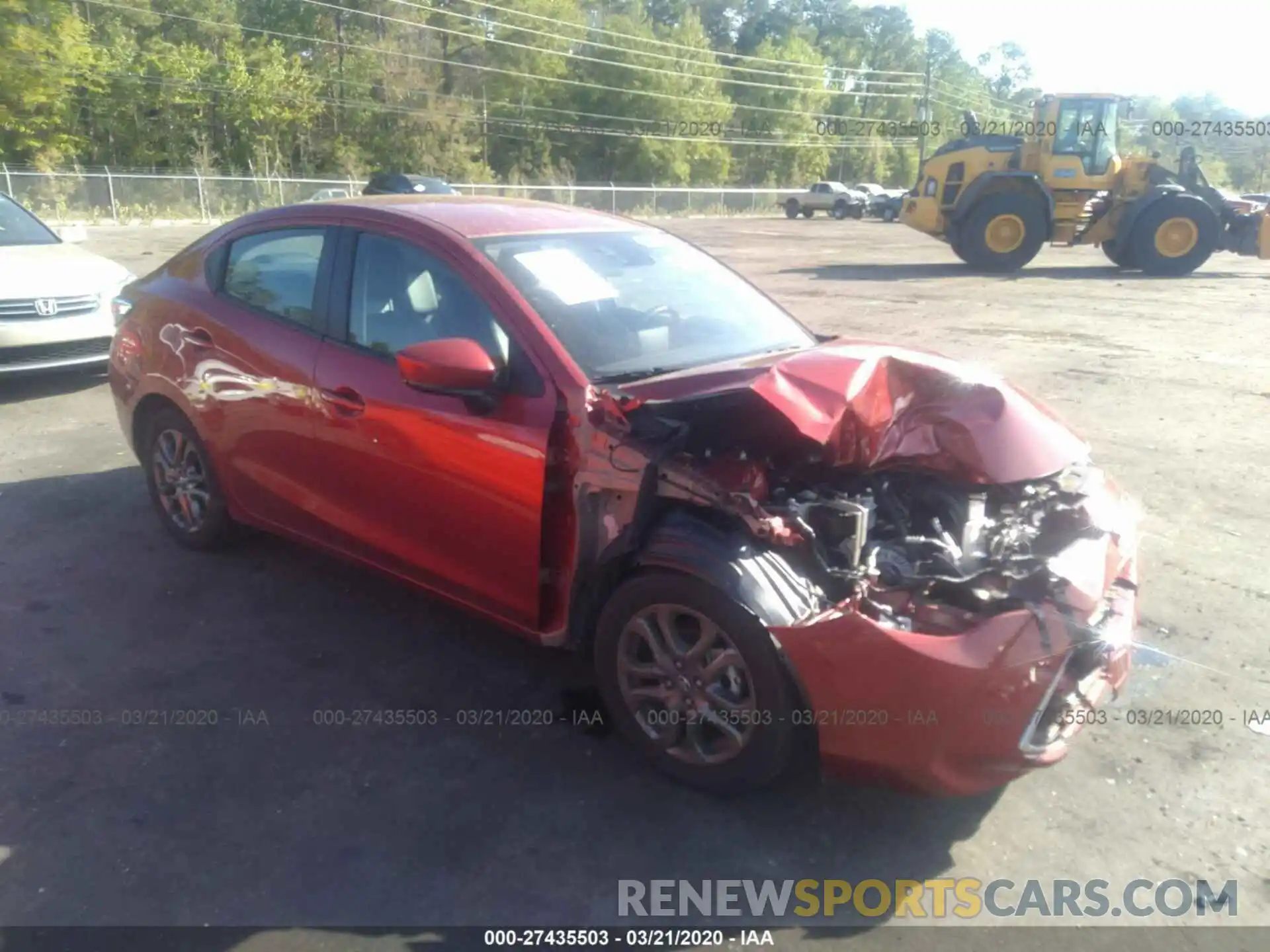 1 Photograph of a damaged car 3MYDLBYV2KY520411 TOYOTA YARIS 2019