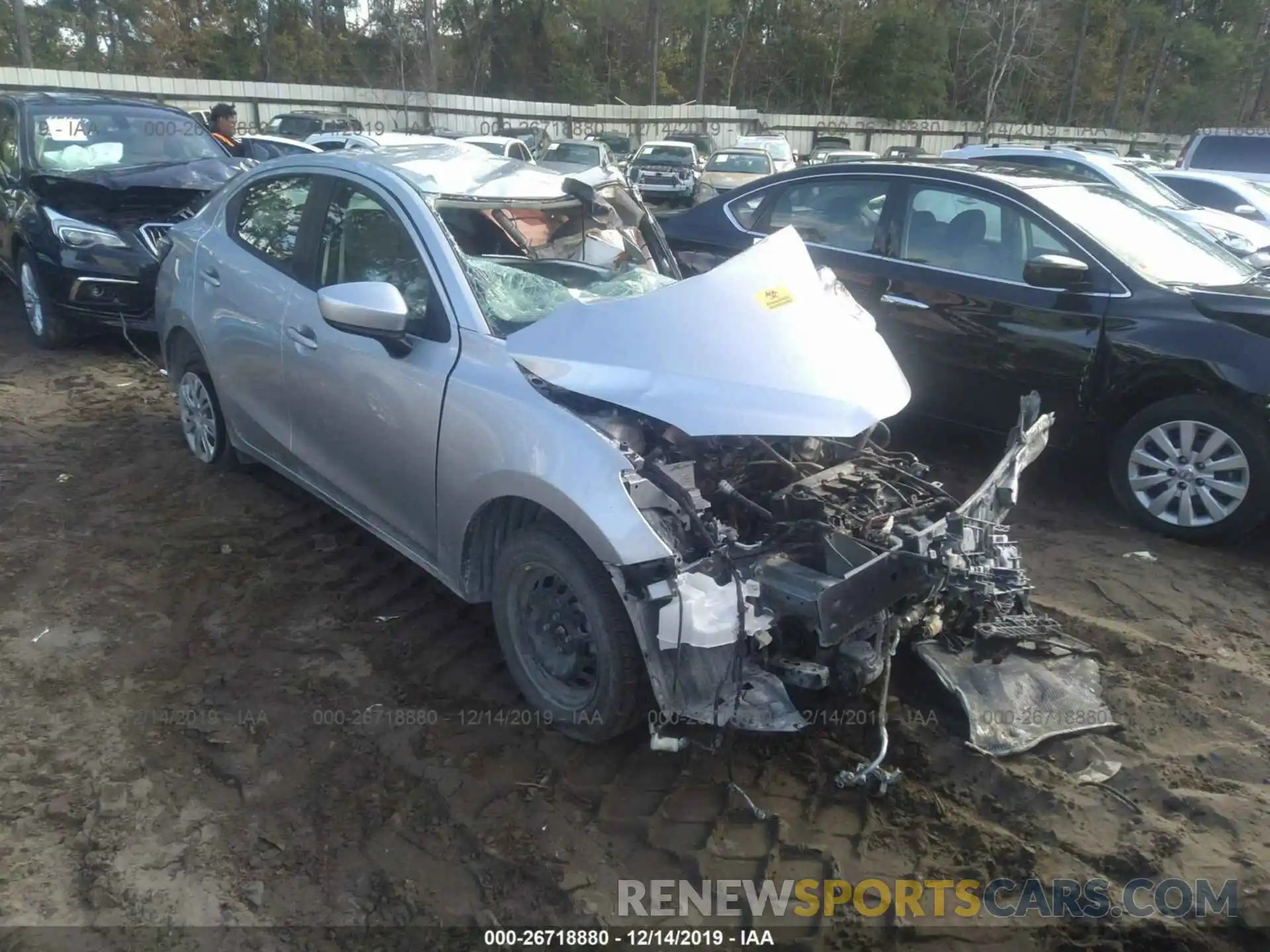 1 Photograph of a damaged car 3MYDLBYV2KY521381 TOYOTA YARIS 2019