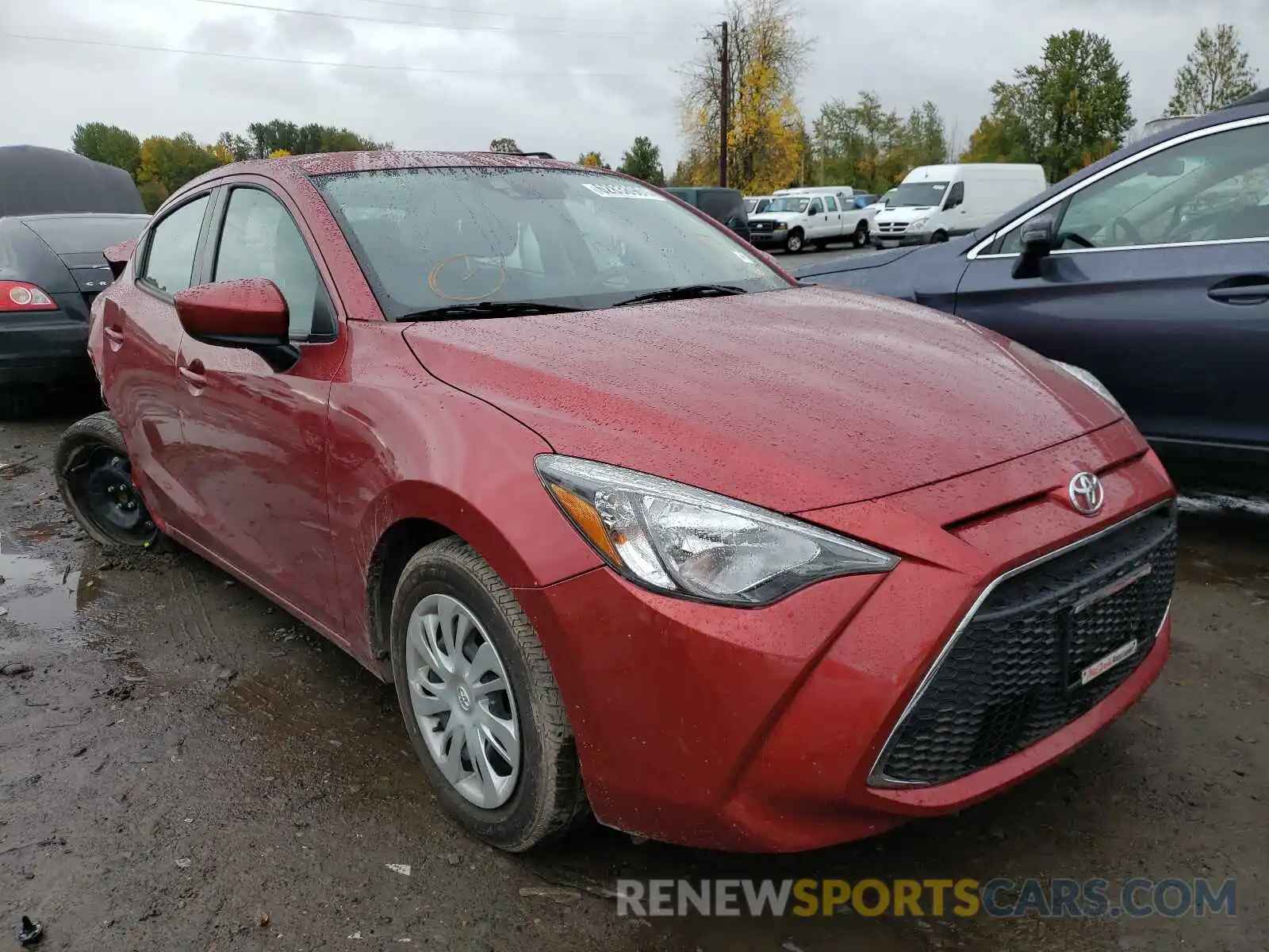 1 Photograph of a damaged car 3MYDLBYV2KY522031 TOYOTA YARIS 2019