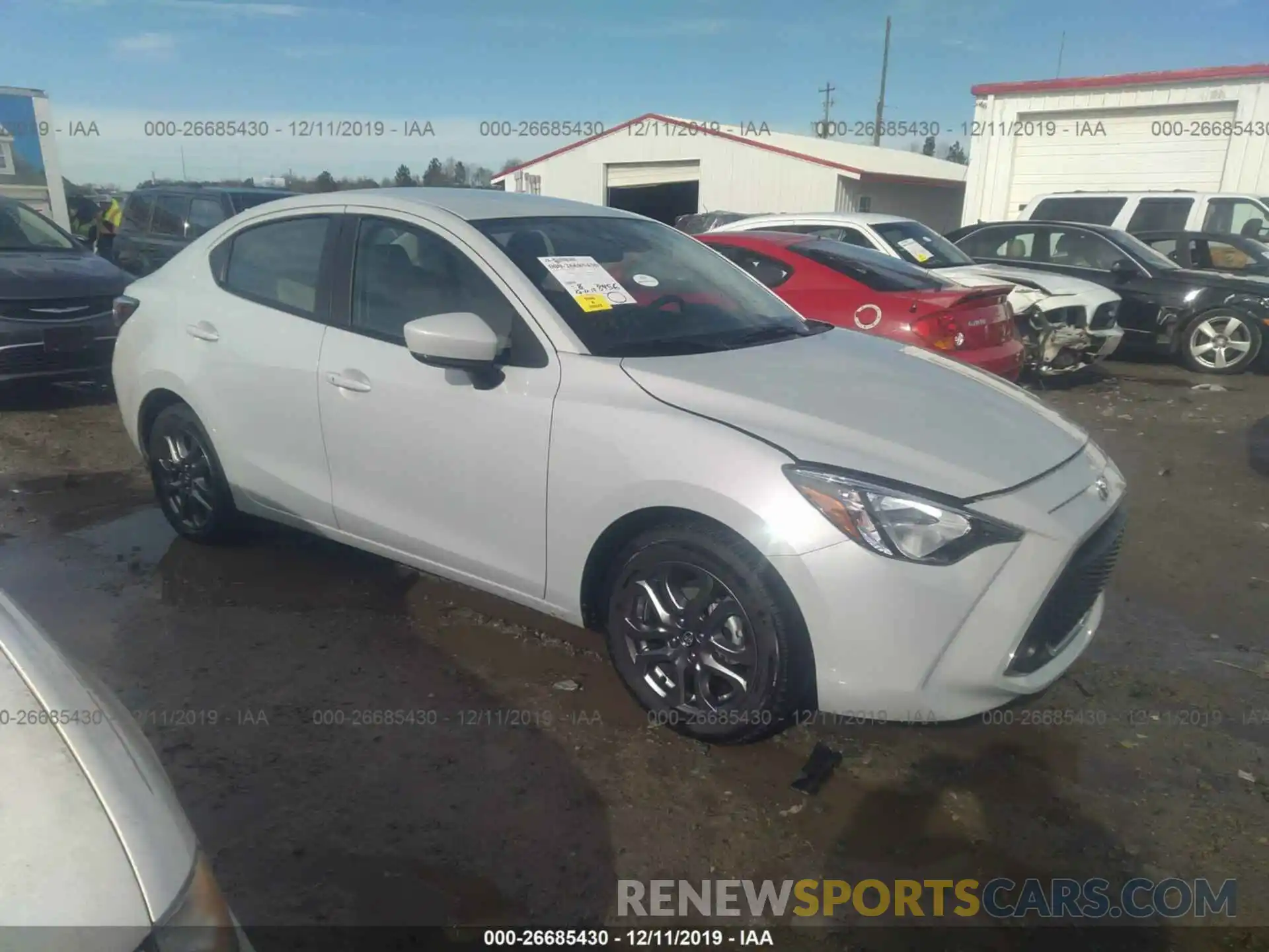 1 Photograph of a damaged car 3MYDLBYV2KY522949 TOYOTA YARIS 2019