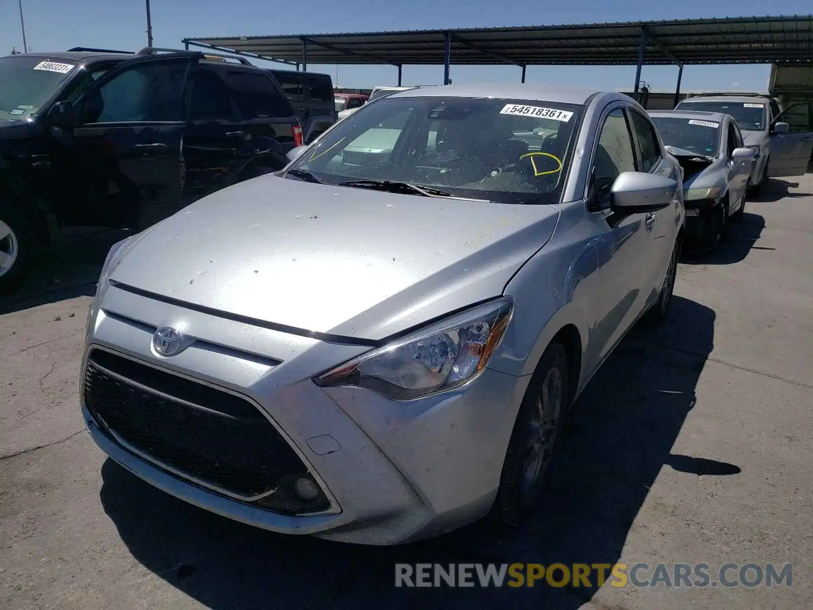 2 Photograph of a damaged car 3MYDLBYV2KY525236 TOYOTA YARIS 2019