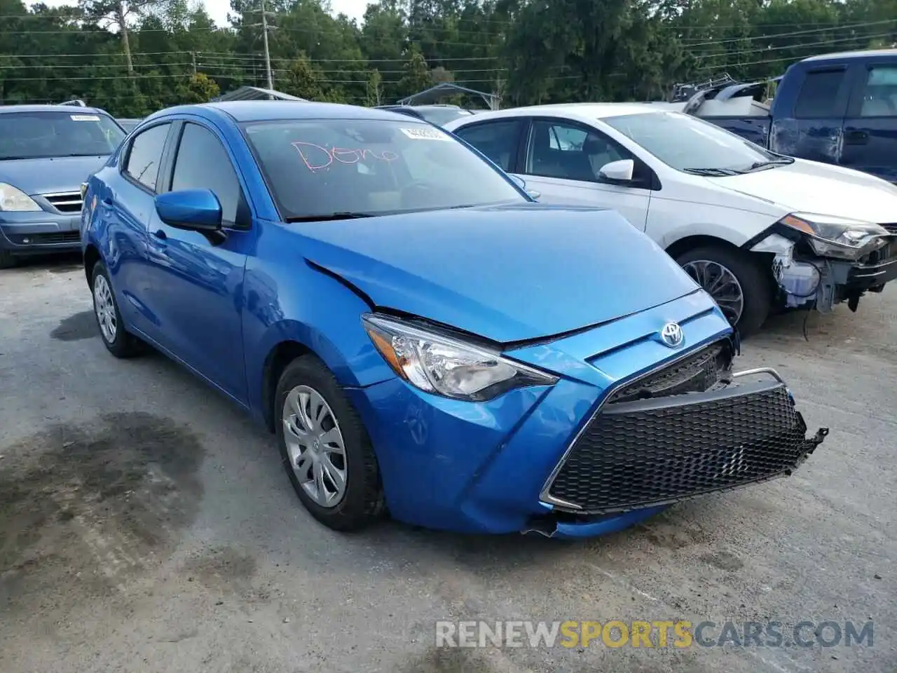 1 Photograph of a damaged car 3MYDLBYV2KY525804 TOYOTA YARIS 2019