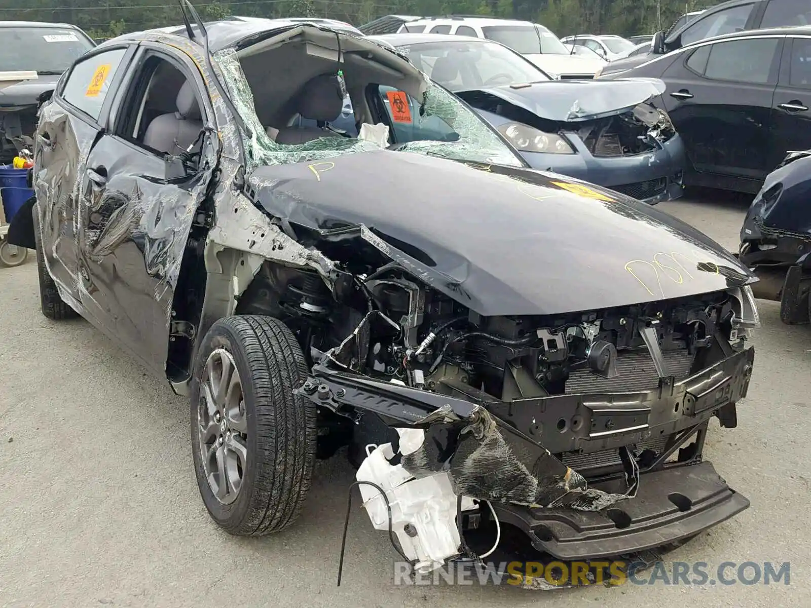 1 Photograph of a damaged car 3MYDLBYV2KY527780 TOYOTA YARIS 2019