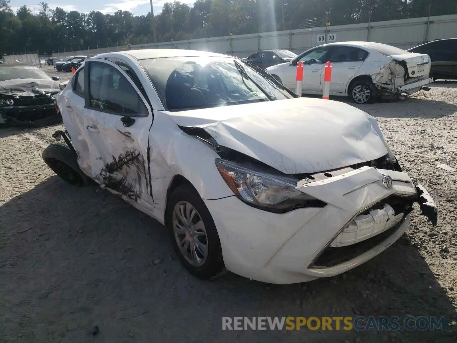 1 Photograph of a damaged car 3MYDLBYV2KY528556 TOYOTA YARIS 2019