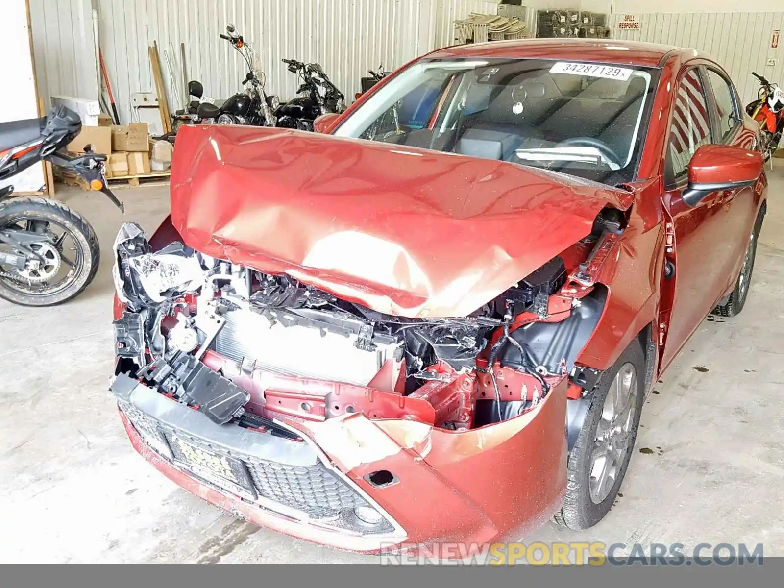 2 Photograph of a damaged car 3MYDLBYV3KY500653 TOYOTA YARIS 2019