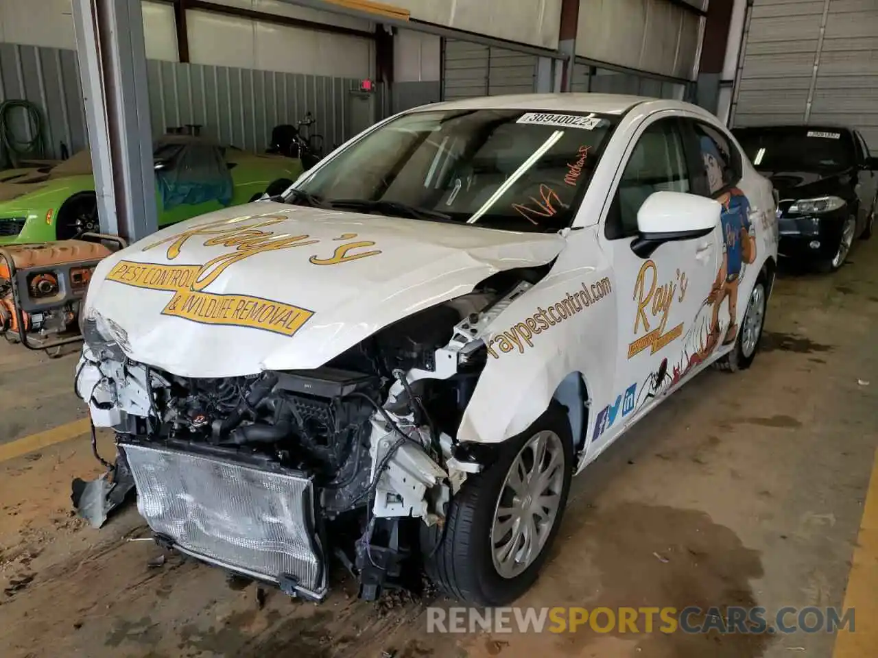 2 Photograph of a damaged car 3MYDLBYV3KY501253 TOYOTA YARIS 2019