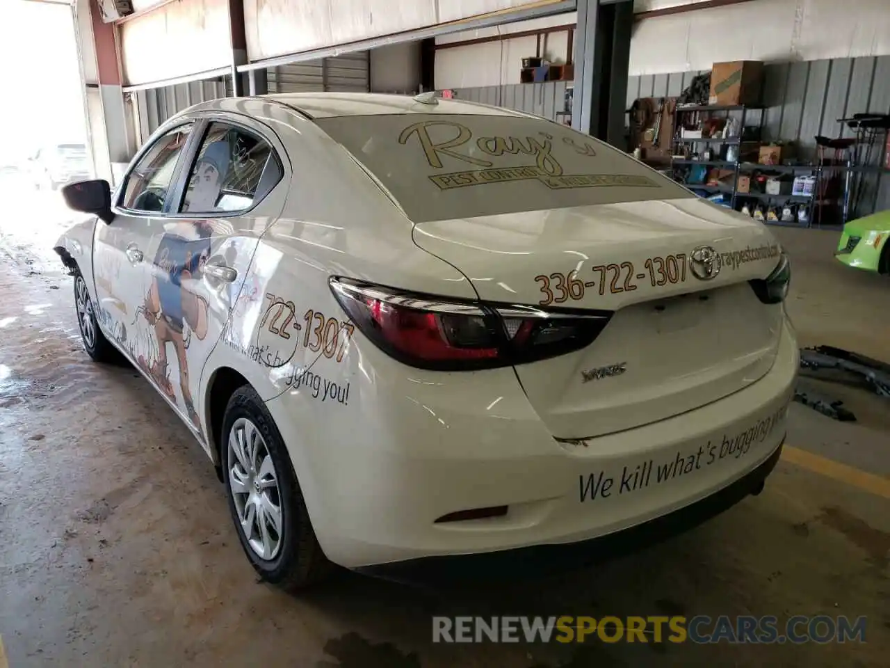 3 Photograph of a damaged car 3MYDLBYV3KY501253 TOYOTA YARIS 2019