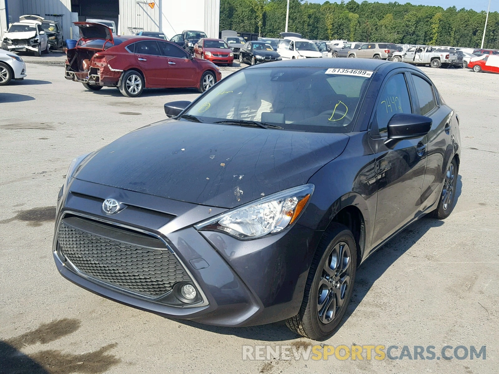 2 Photograph of a damaged car 3MYDLBYV3KY501267 TOYOTA YARIS 2019