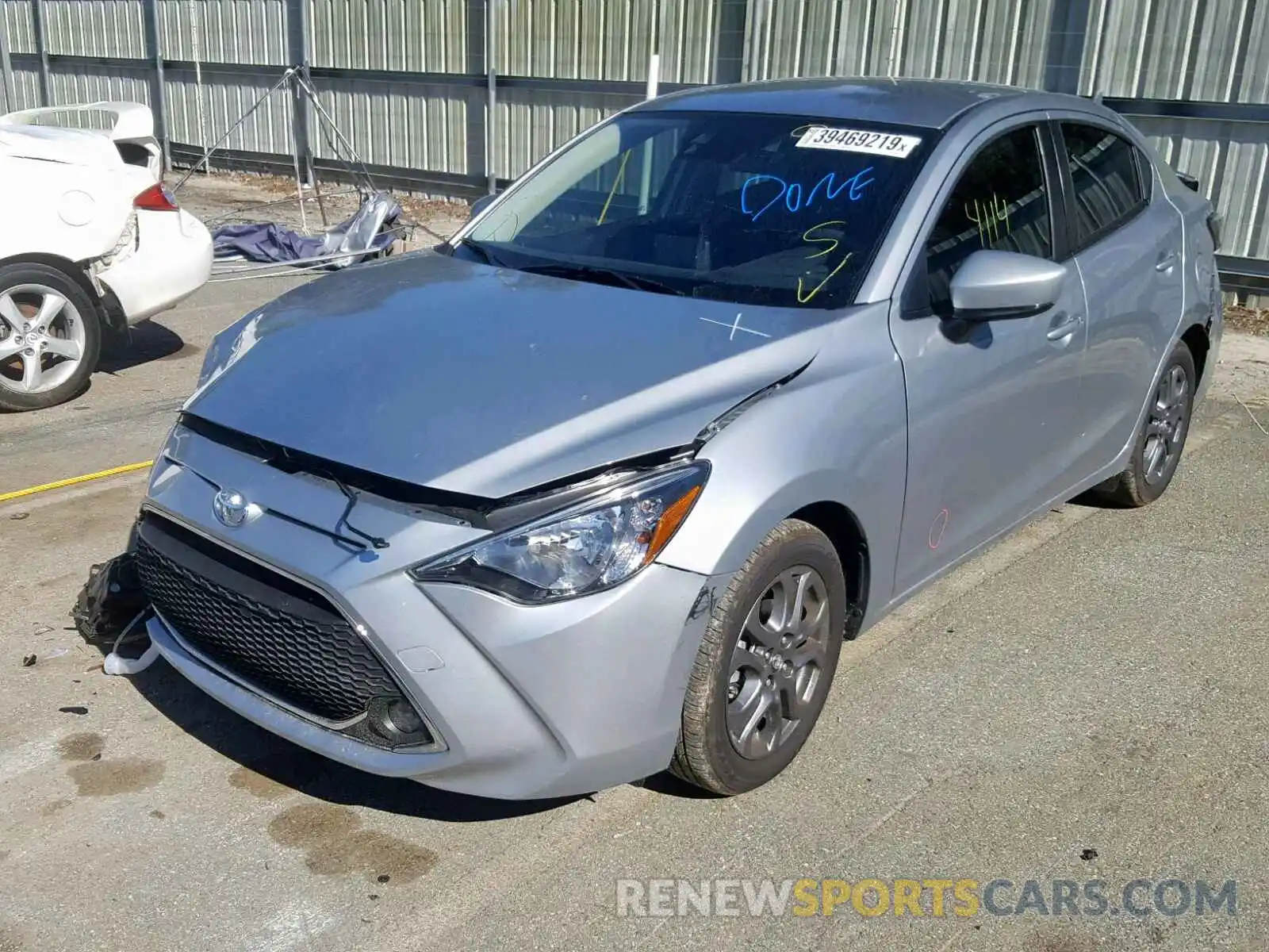 2 Photograph of a damaged car 3MYDLBYV3KY502340 TOYOTA YARIS 2019