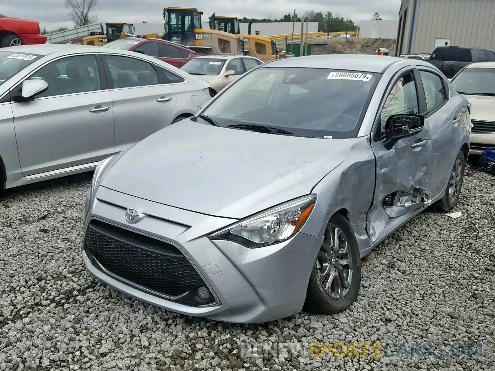 2 Photograph of a damaged car 3MYDLBYV3KY503083 TOYOTA YARIS 2019