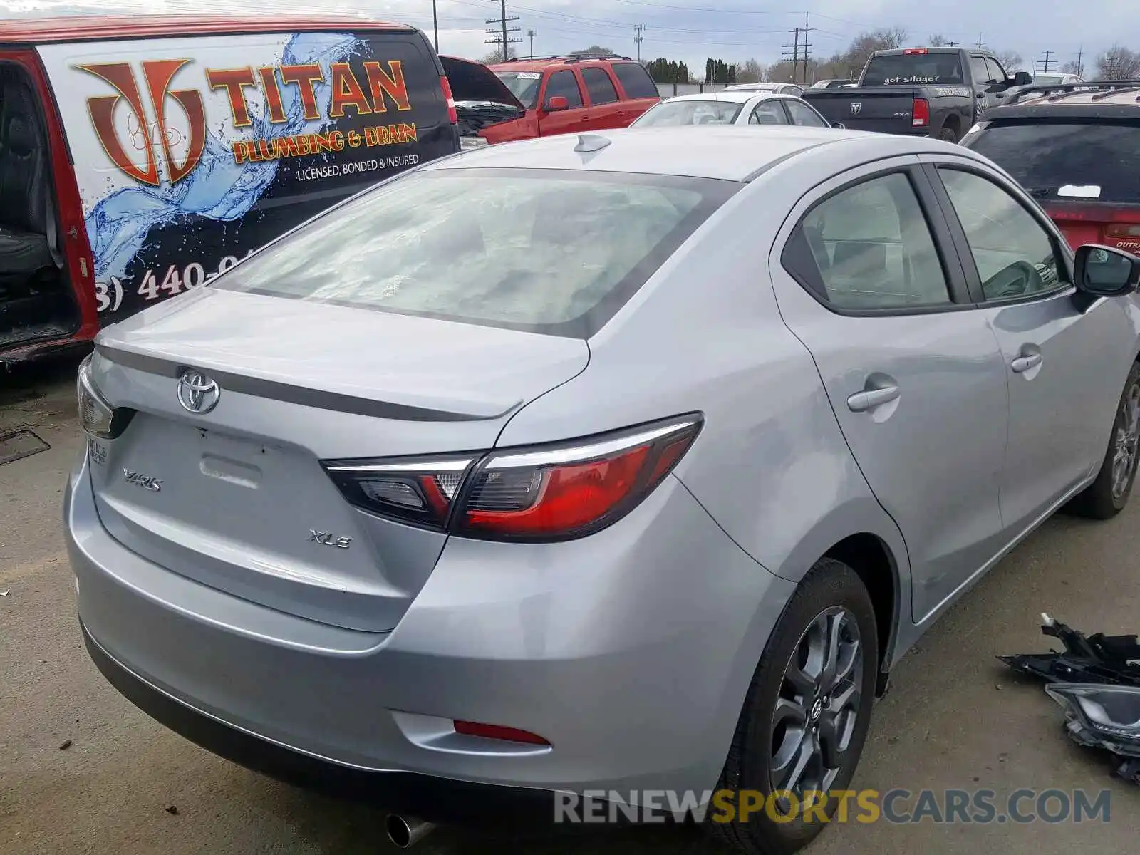 4 Photograph of a damaged car 3MYDLBYV3KY503200 TOYOTA YARIS 2019