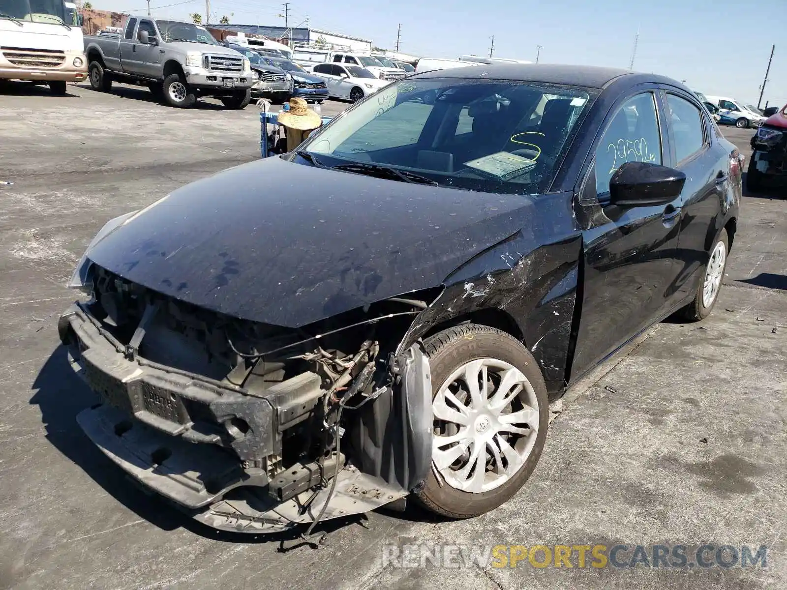 2 Photograph of a damaged car 3MYDLBYV3KY503553 TOYOTA YARIS 2019