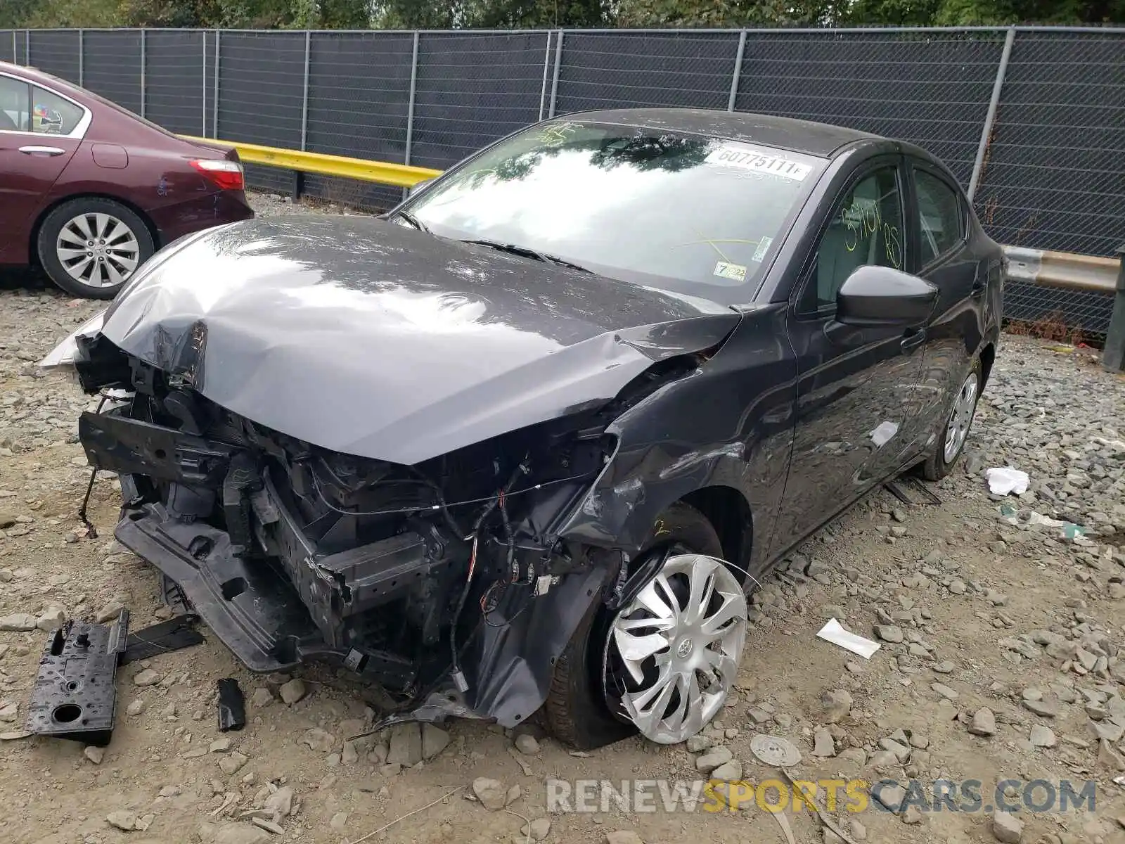 2 Photograph of a damaged car 3MYDLBYV3KY503715 TOYOTA YARIS 2019