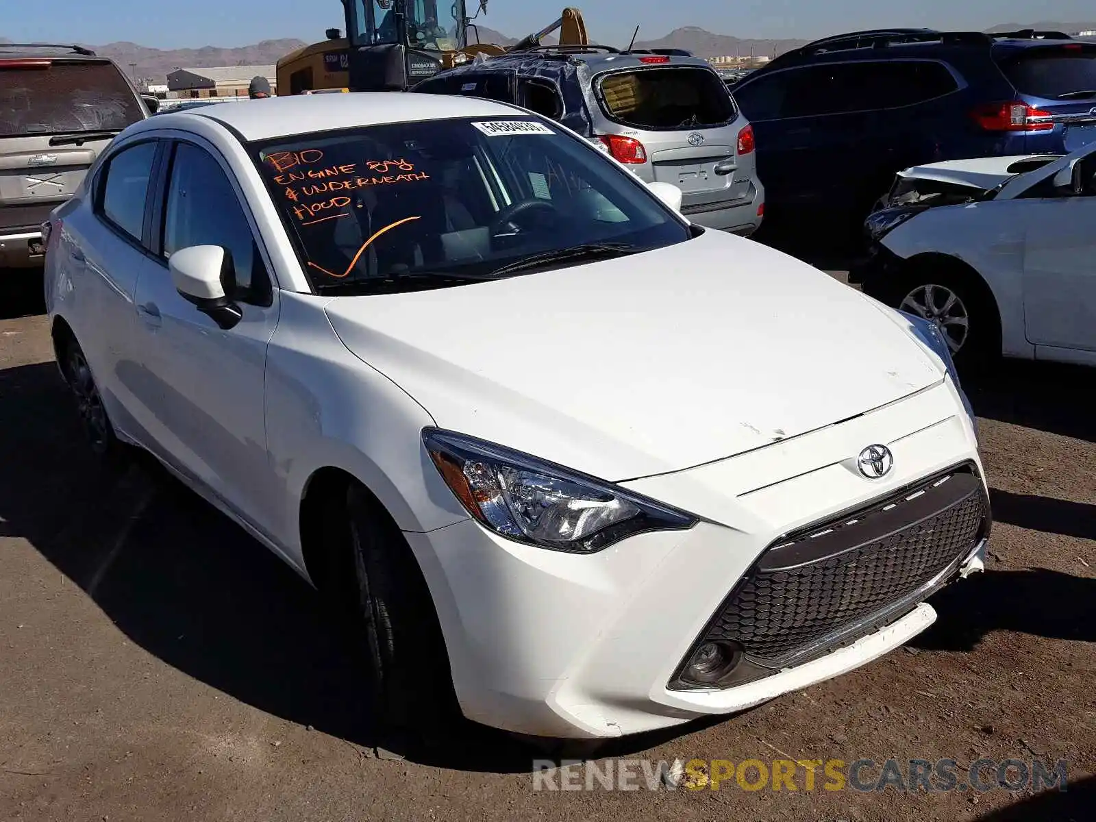 1 Photograph of a damaged car 3MYDLBYV3KY504041 TOYOTA YARIS 2019