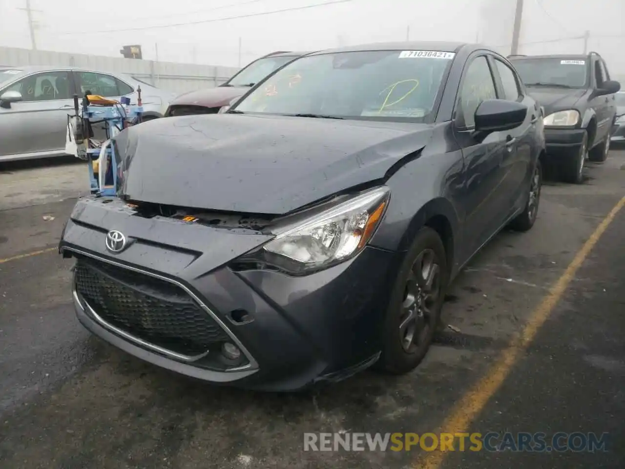 2 Photograph of a damaged car 3MYDLBYV3KY504735 TOYOTA YARIS 2019