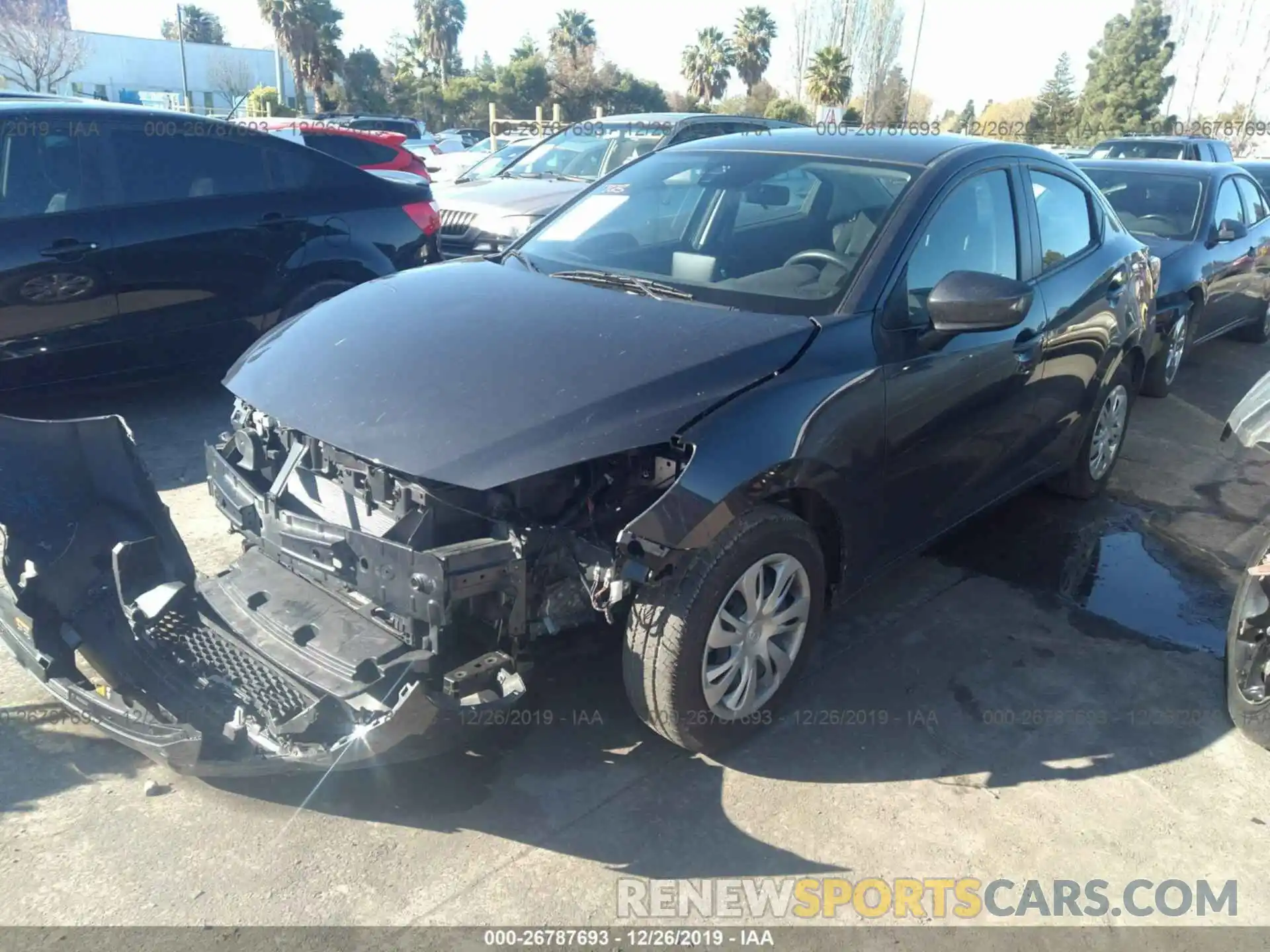 2 Photograph of a damaged car 3MYDLBYV3KY506016 TOYOTA YARIS 2019