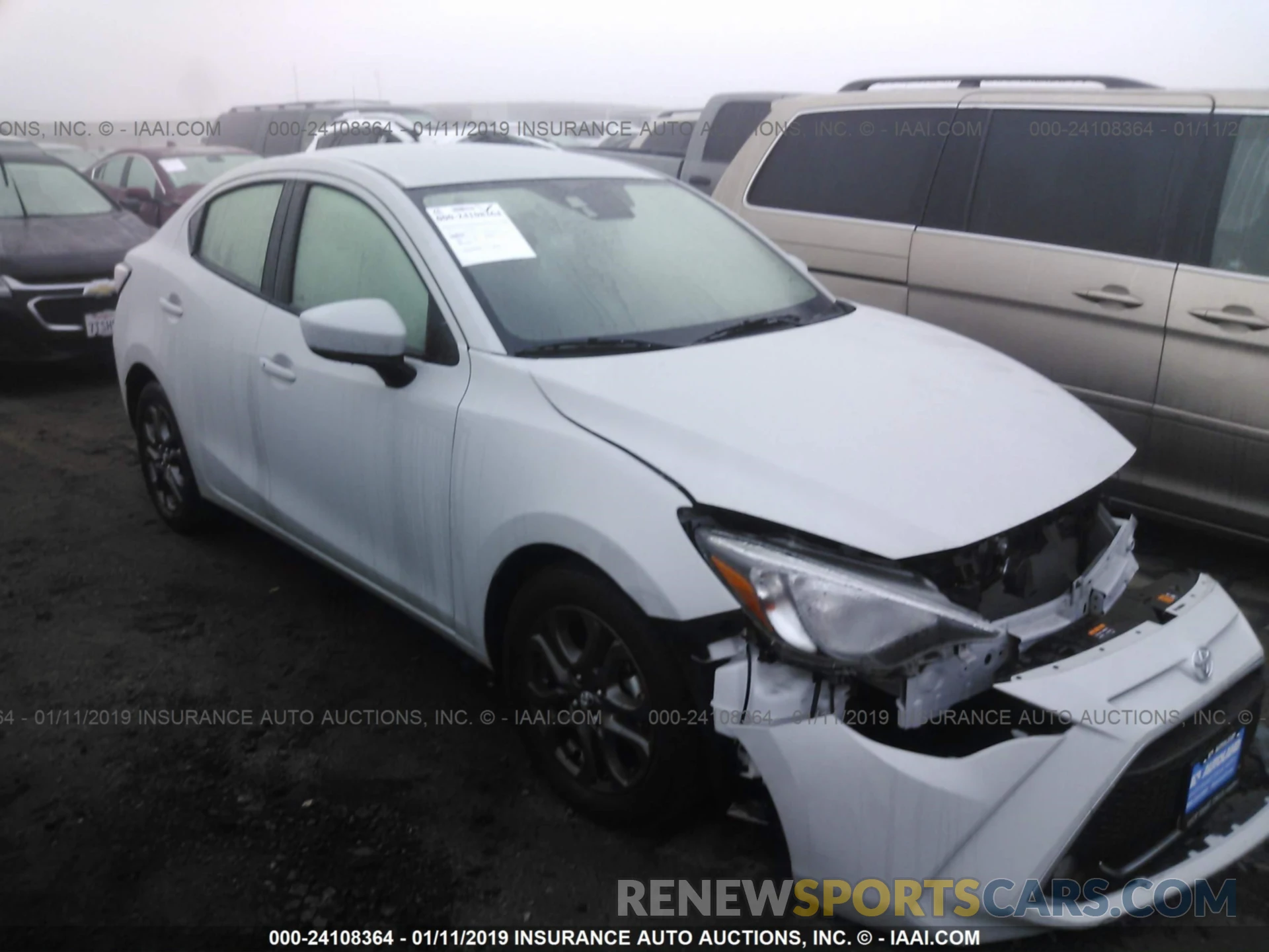 1 Photograph of a damaged car 3MYDLBYV3KY506047 TOYOTA YARIS 2019