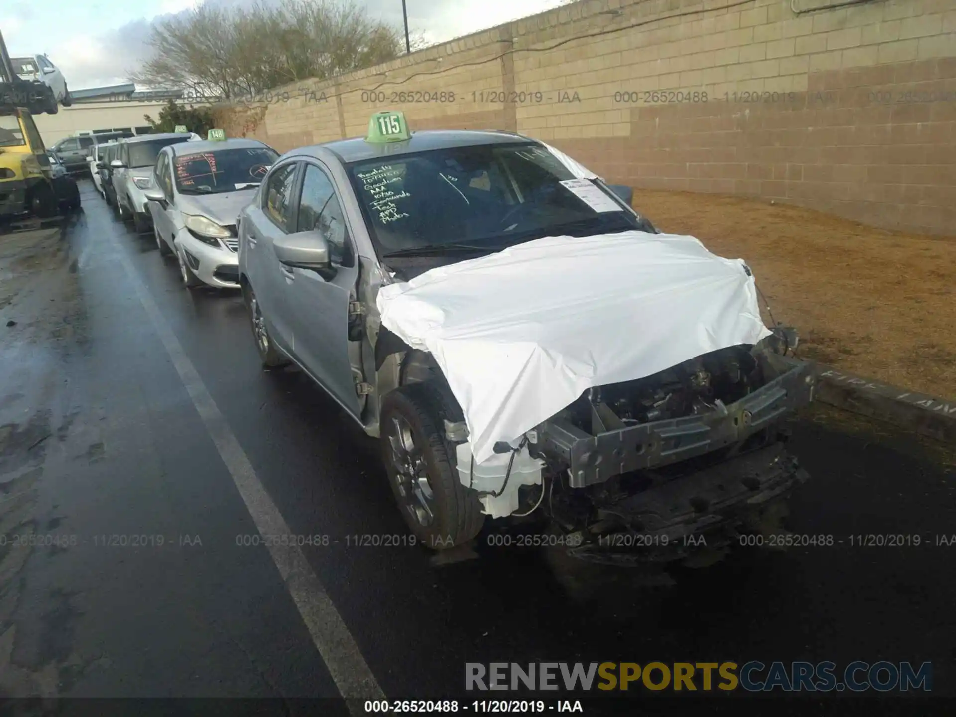 1 Photograph of a damaged car 3MYDLBYV3KY506209 TOYOTA YARIS 2019