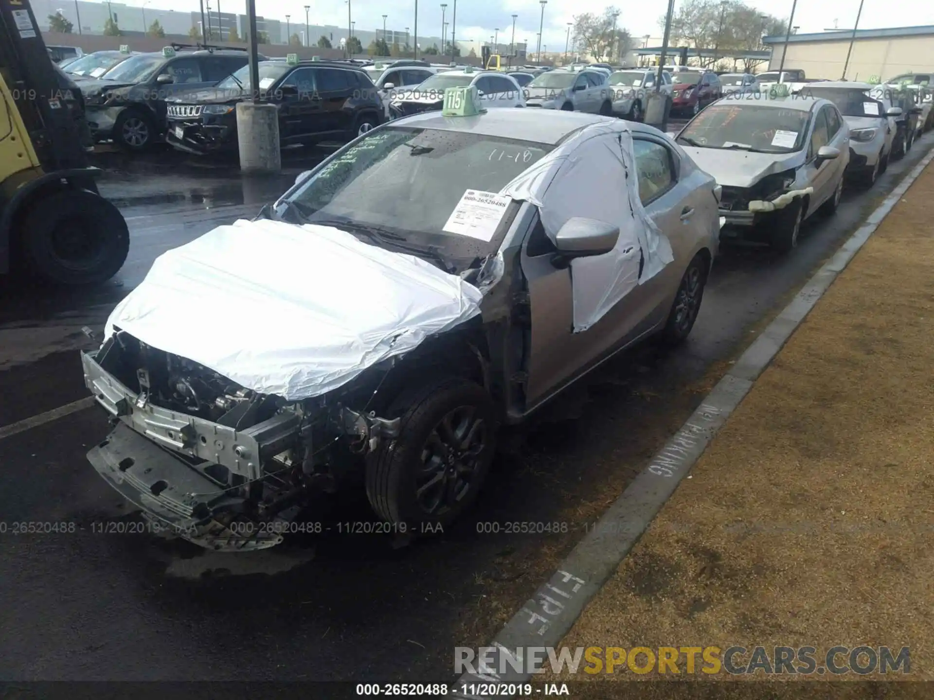 2 Photograph of a damaged car 3MYDLBYV3KY506209 TOYOTA YARIS 2019