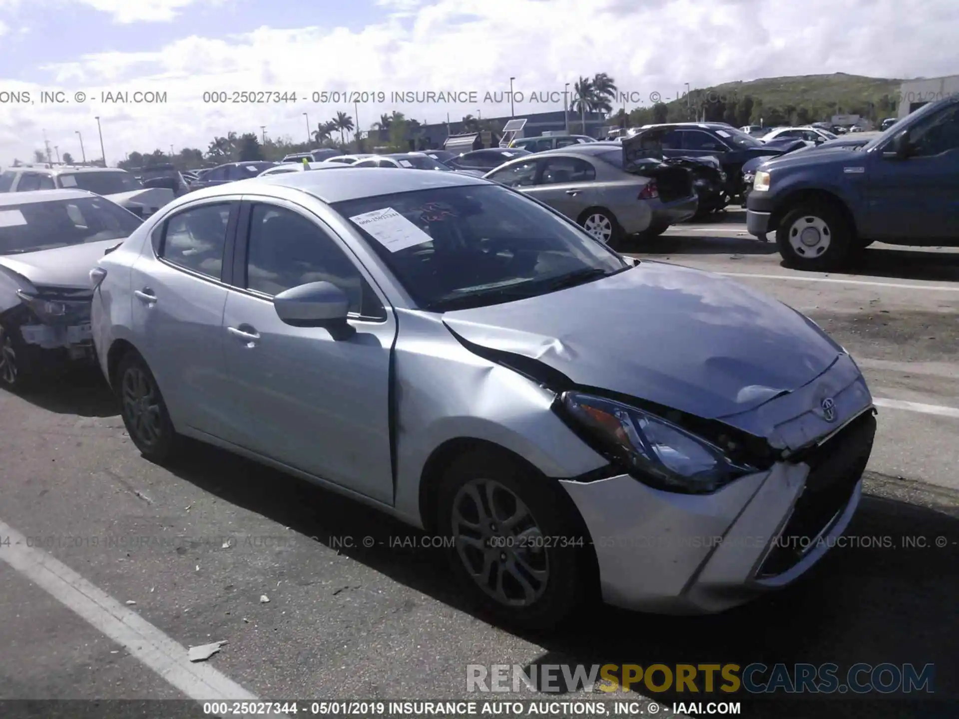 1 Photograph of a damaged car 3MYDLBYV3KY507487 TOYOTA YARIS 2019