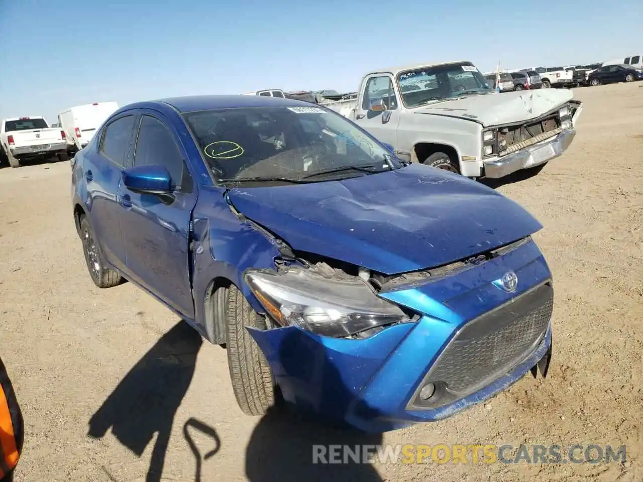 1 Photograph of a damaged car 3MYDLBYV3KY509627 TOYOTA YARIS 2019