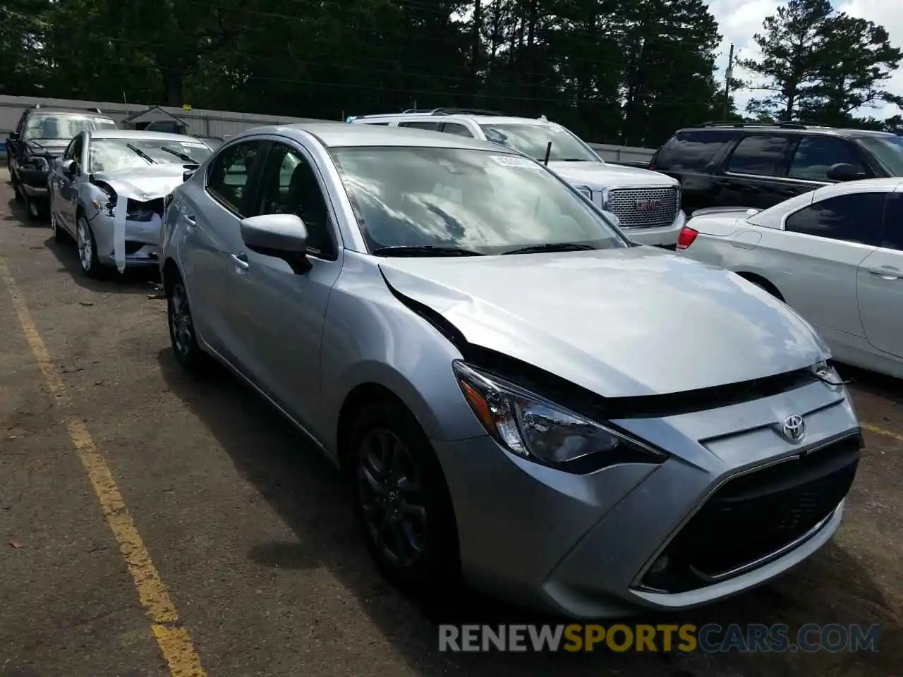 1 Photograph of a damaged car 3MYDLBYV3KY510194 TOYOTA YARIS 2019