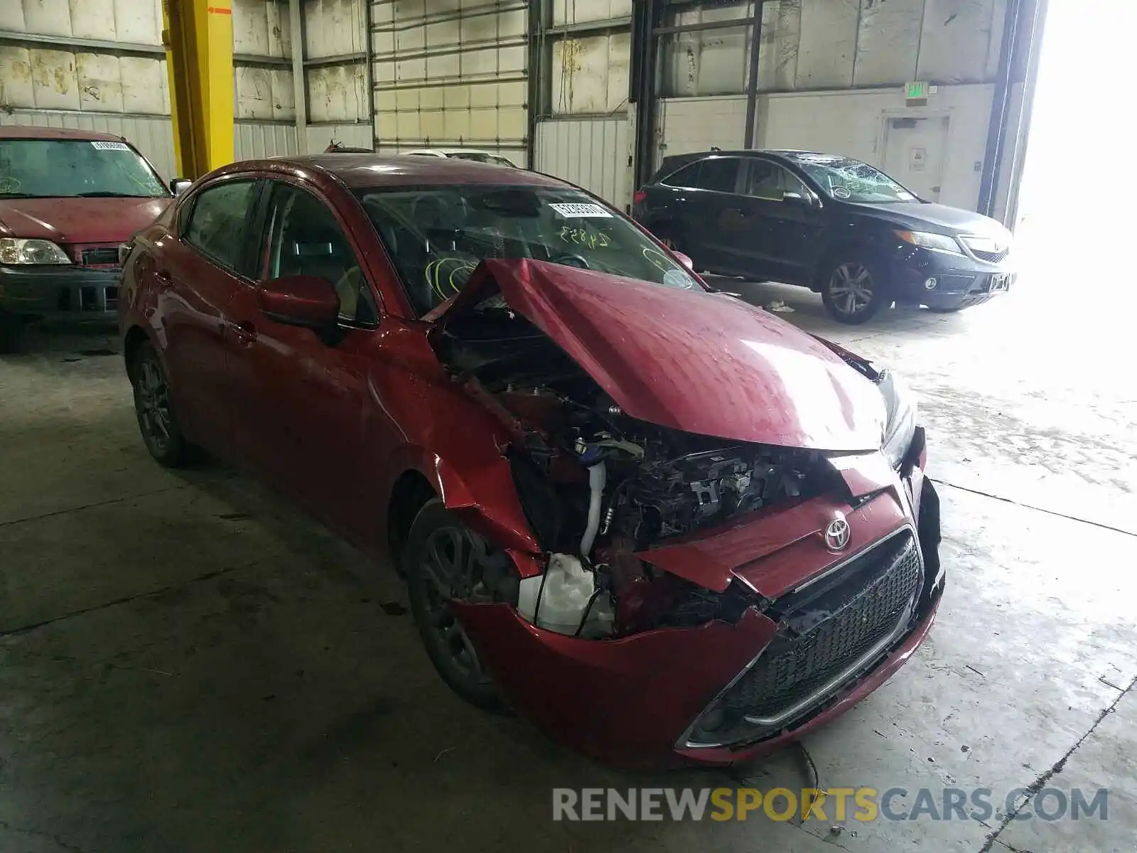 1 Photograph of a damaged car 3MYDLBYV3KY510325 TOYOTA YARIS 2019