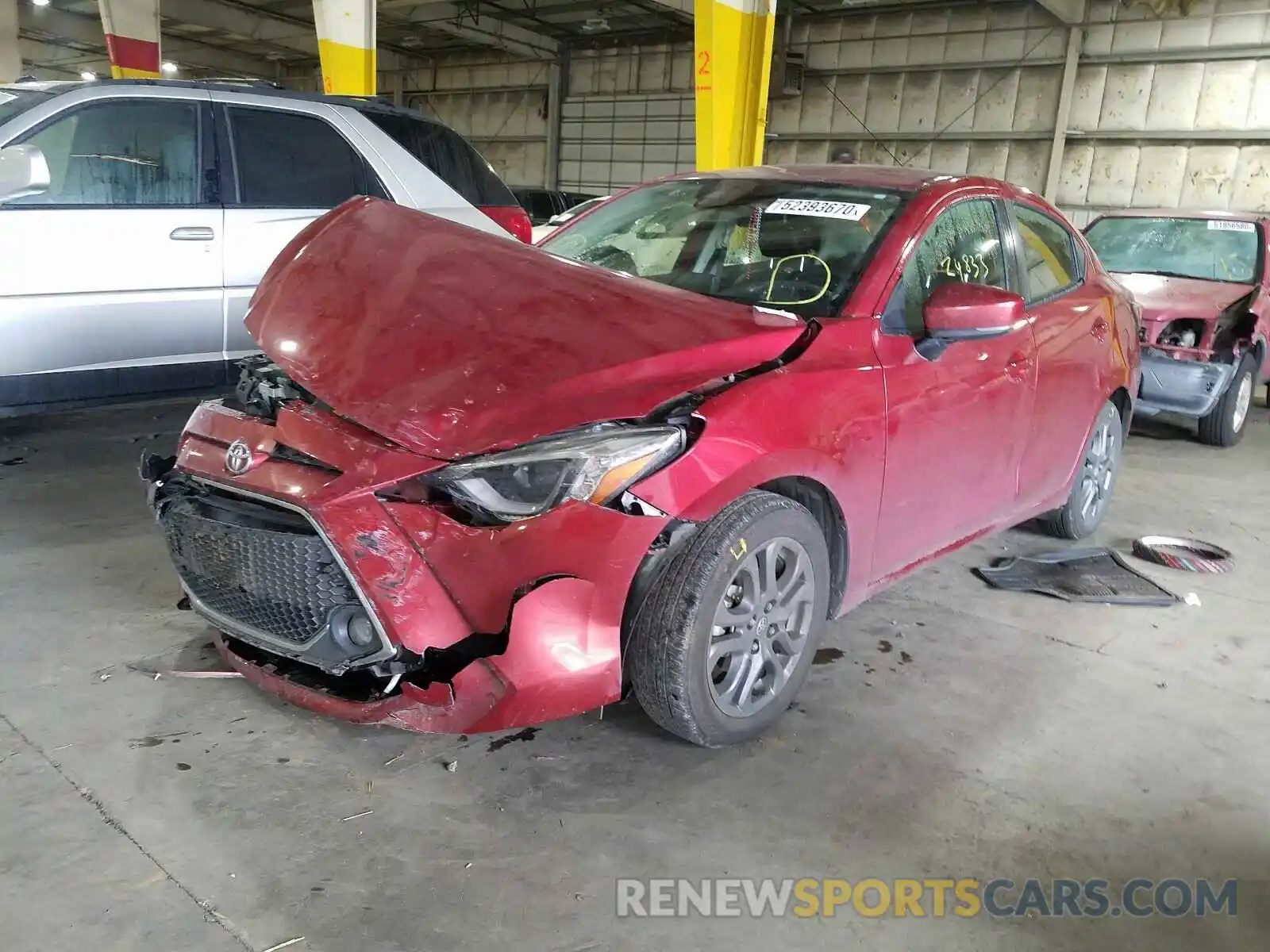 2 Photograph of a damaged car 3MYDLBYV3KY510325 TOYOTA YARIS 2019