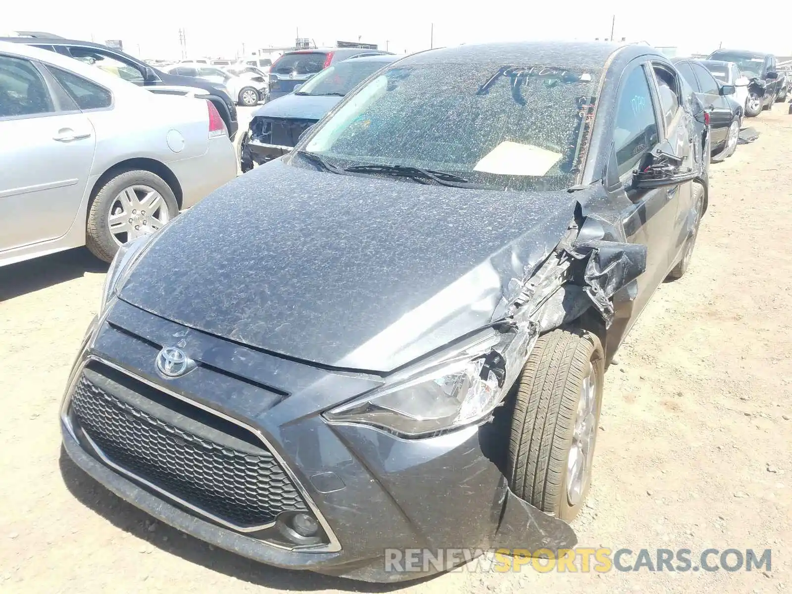 2 Photograph of a damaged car 3MYDLBYV3KY511698 TOYOTA YARIS 2019