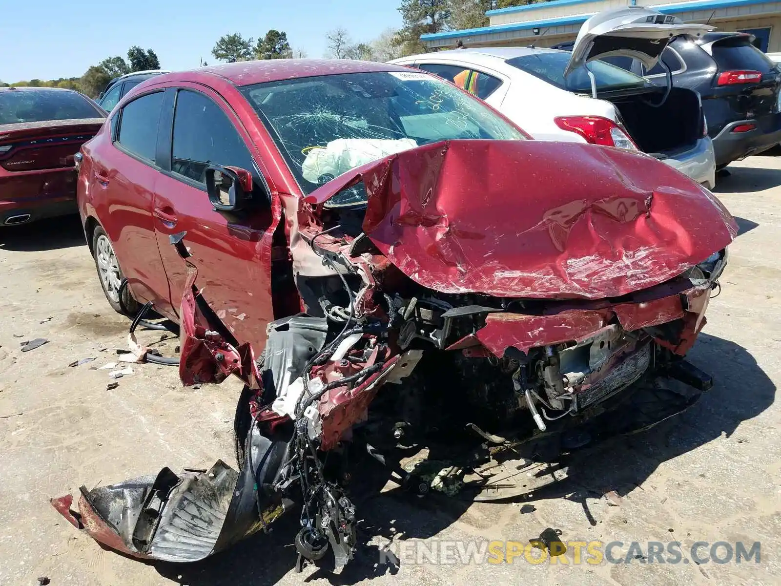 1 Photograph of a damaged car 3MYDLBYV3KY512043 TOYOTA YARIS 2019