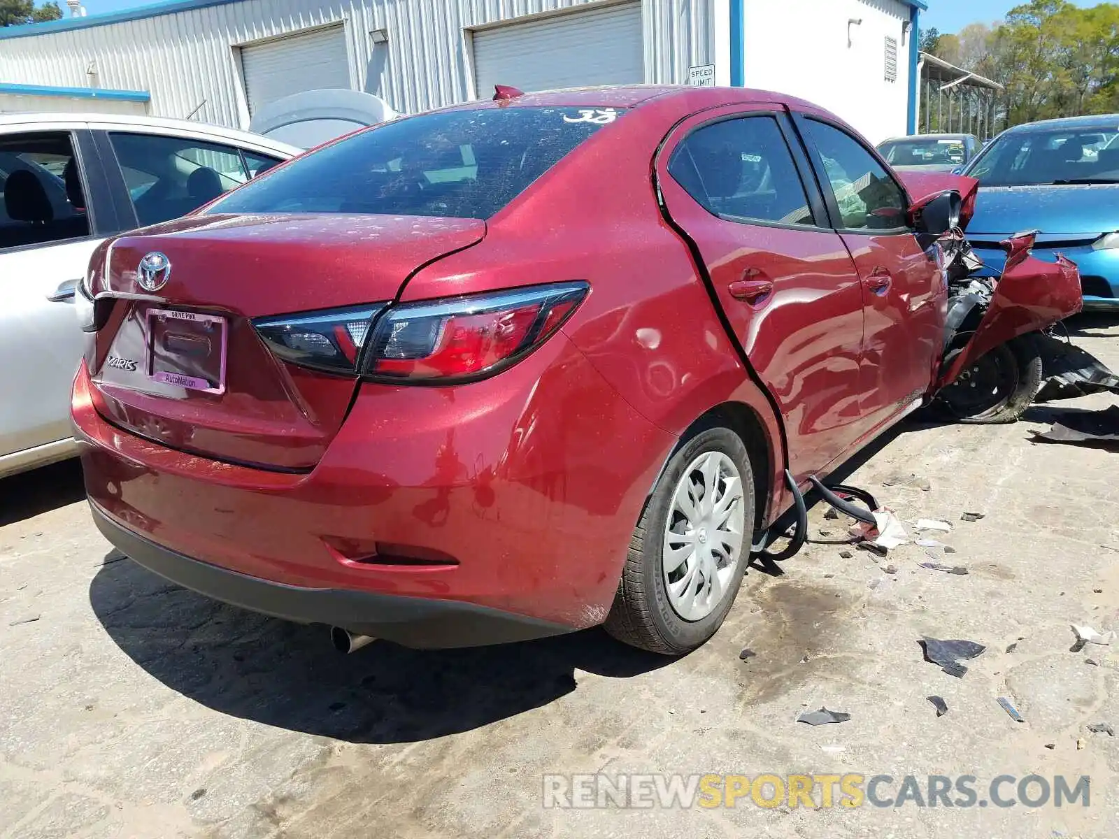 4 Photograph of a damaged car 3MYDLBYV3KY512043 TOYOTA YARIS 2019