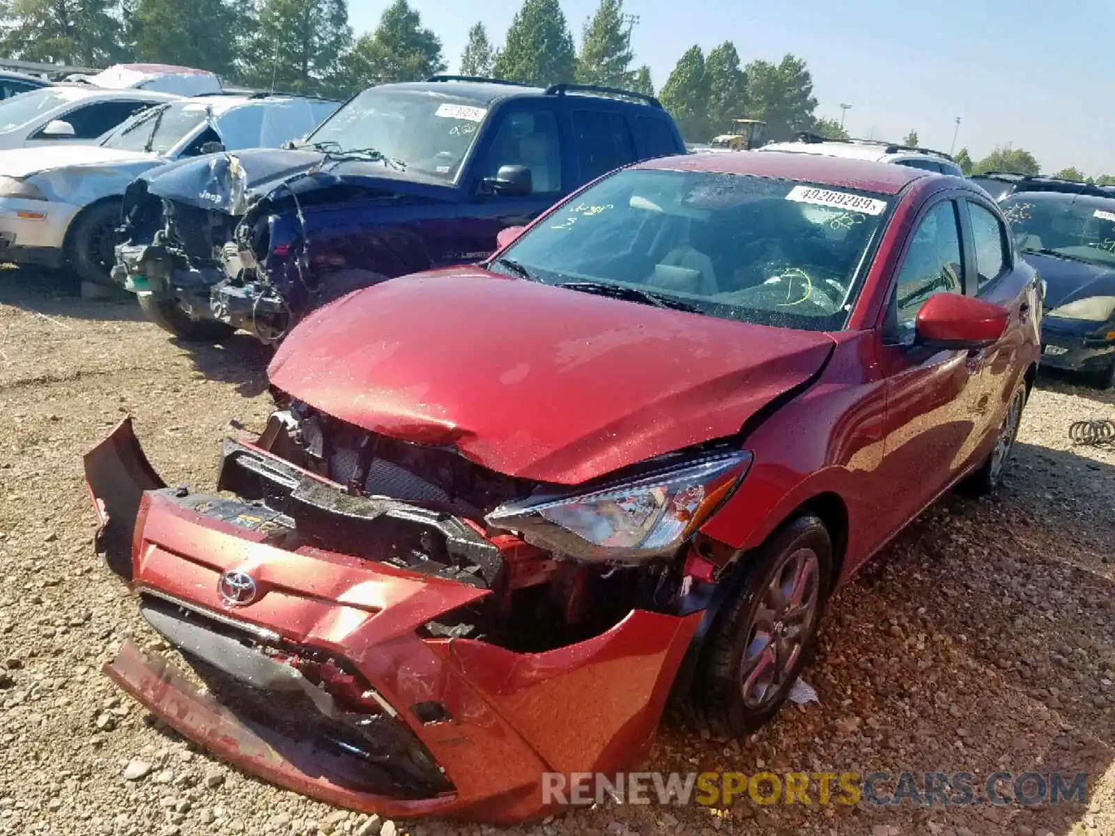 2 Photograph of a damaged car 3MYDLBYV3KY512933 TOYOTA YARIS 2019