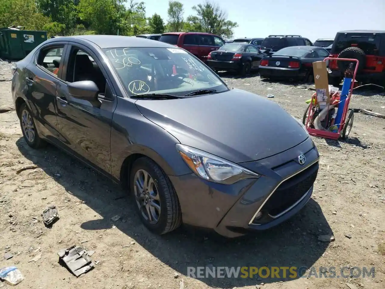 1 Photograph of a damaged car 3MYDLBYV3KY513130 TOYOTA YARIS 2019