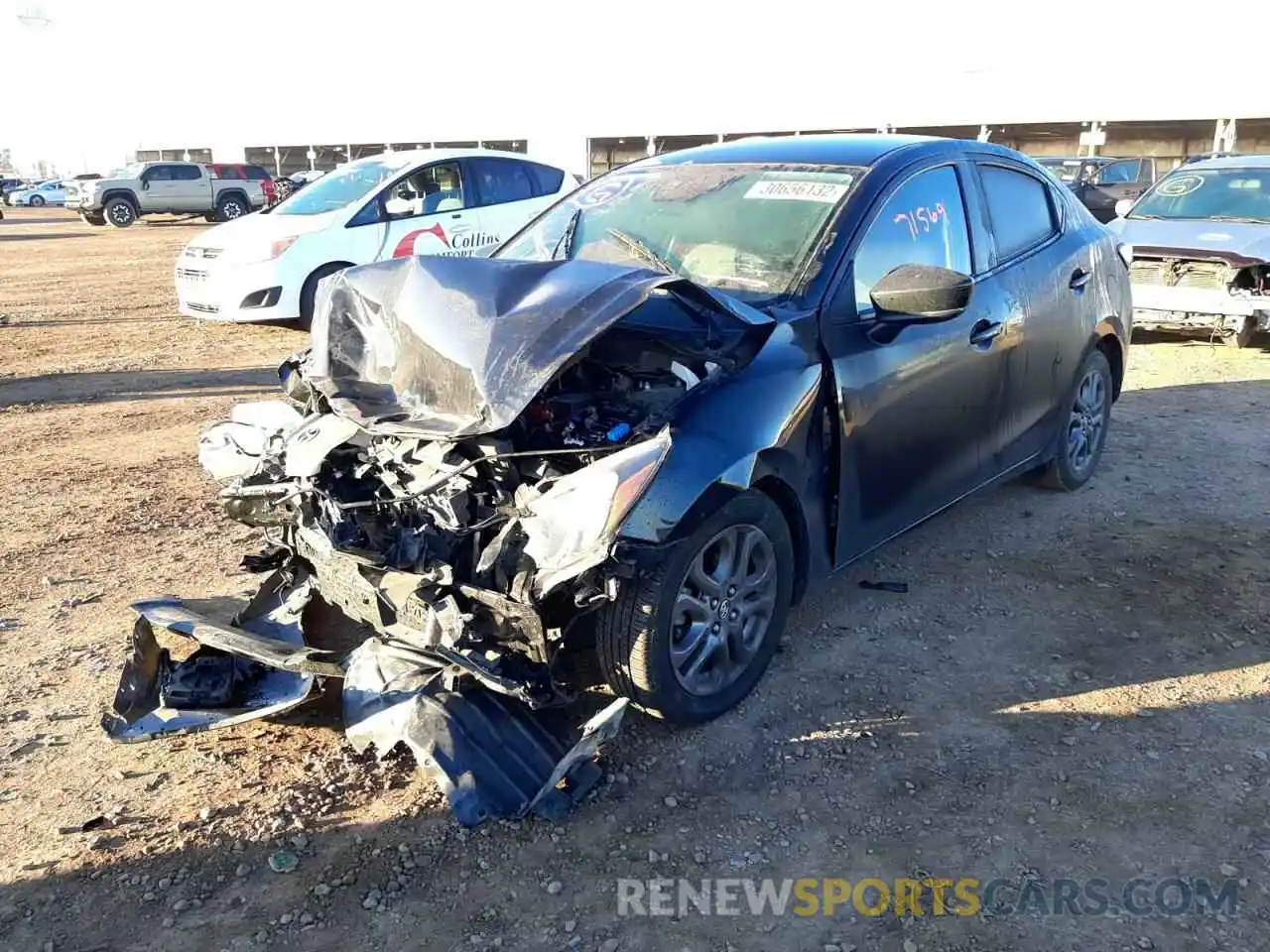 2 Photograph of a damaged car 3MYDLBYV3KY513242 TOYOTA YARIS 2019