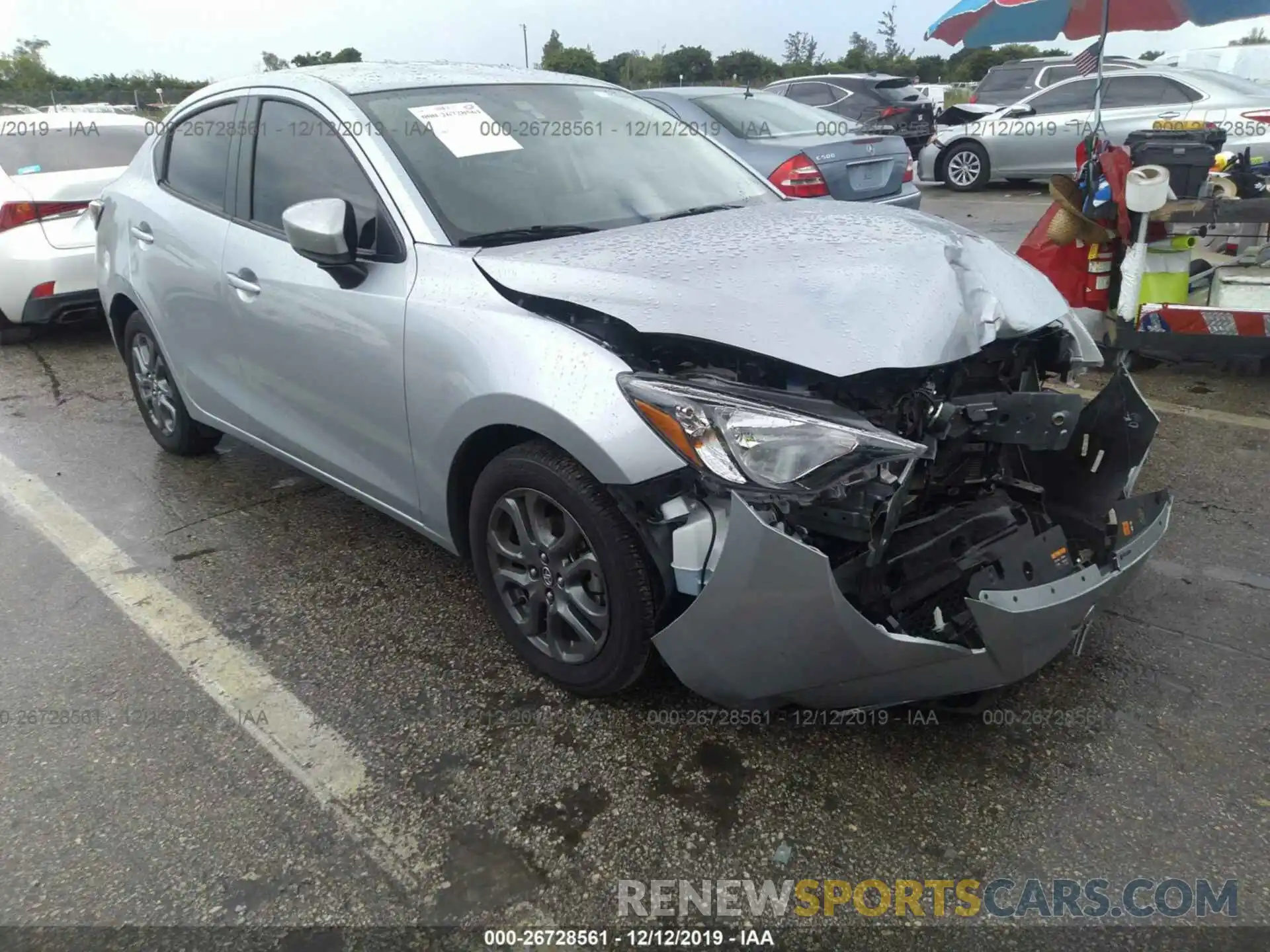 1 Photograph of a damaged car 3MYDLBYV3KY513838 TOYOTA YARIS 2019