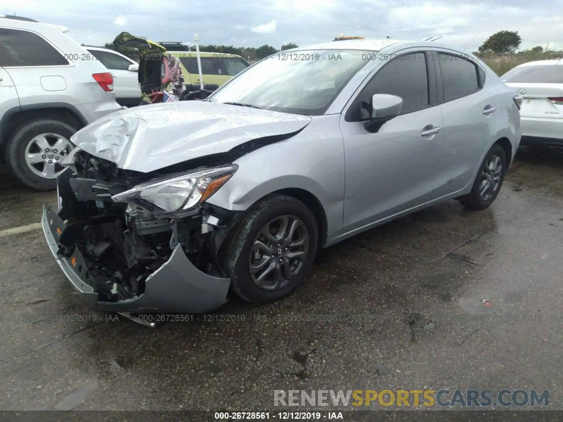 2 Photograph of a damaged car 3MYDLBYV3KY513838 TOYOTA YARIS 2019