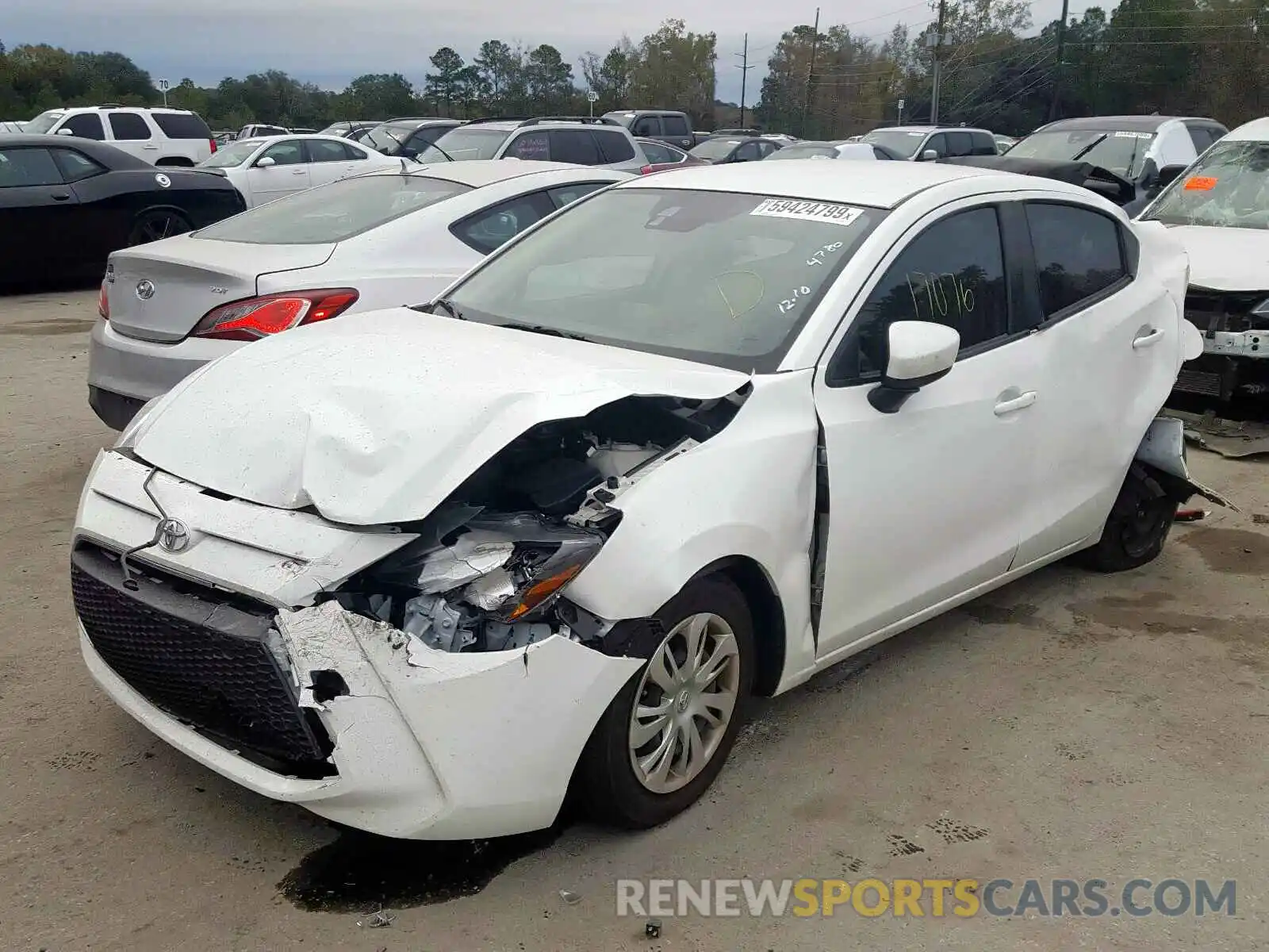 2 Photograph of a damaged car 3MYDLBYV3KY514780 TOYOTA YARIS 2019