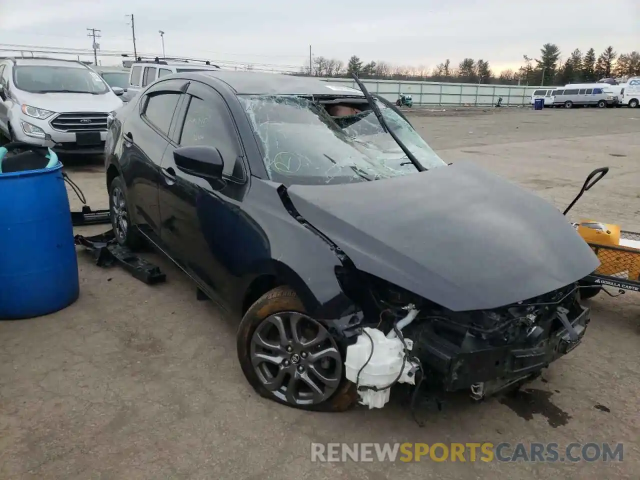 1 Photograph of a damaged car 3MYDLBYV3KY515038 TOYOTA YARIS 2019