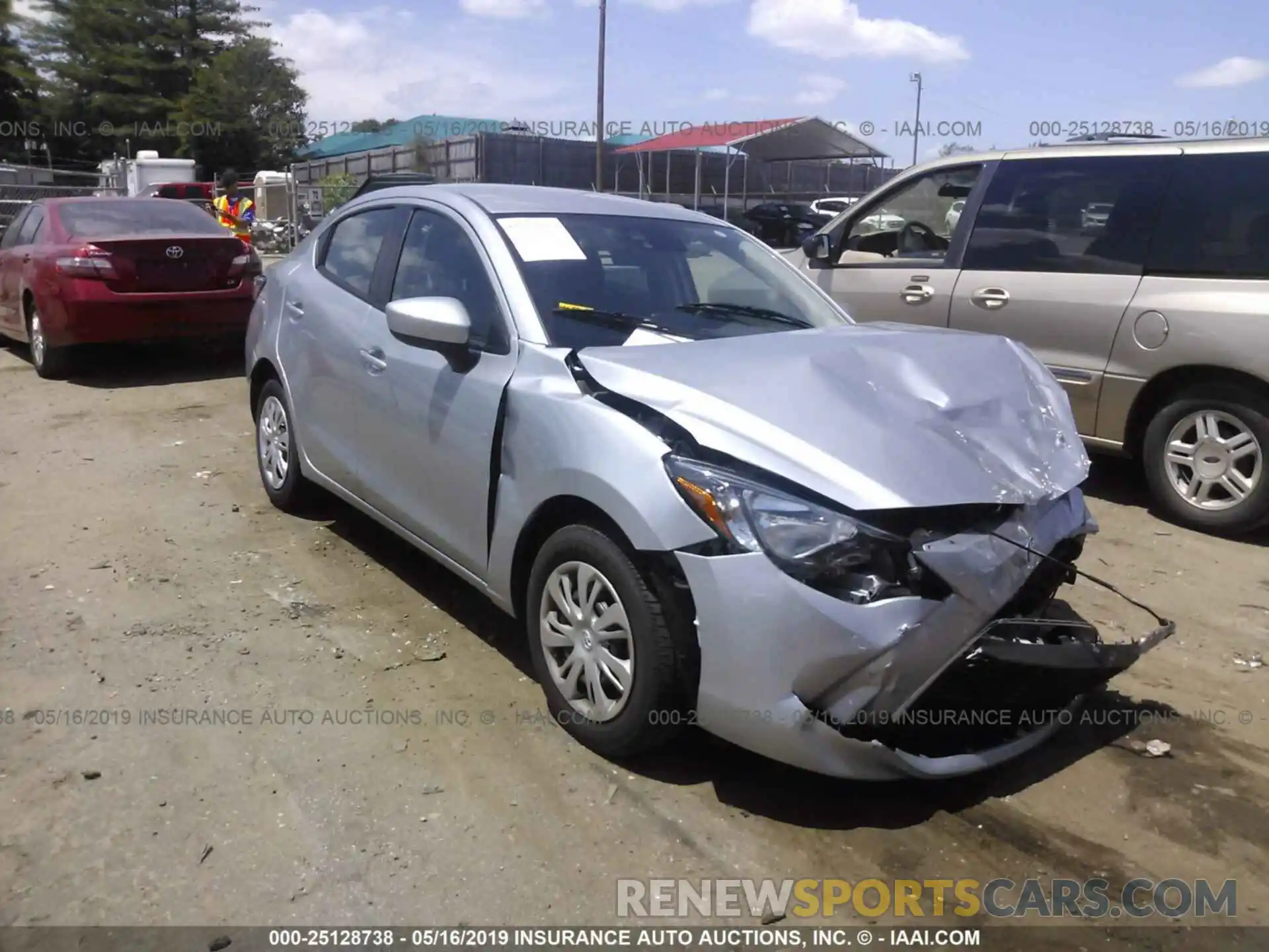 1 Photograph of a damaged car 3MYDLBYV3KY515055 TOYOTA YARIS 2019