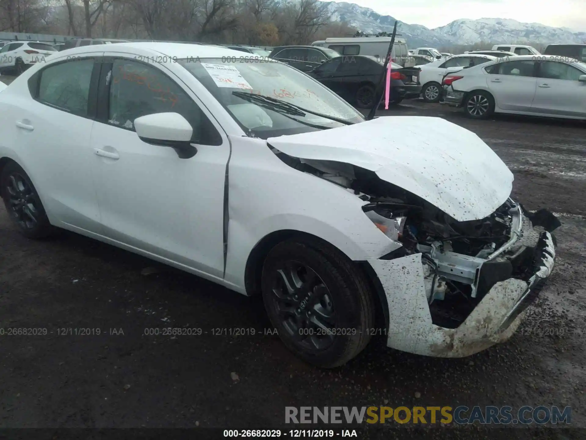 1 Photograph of a damaged car 3MYDLBYV3KY515122 TOYOTA YARIS 2019