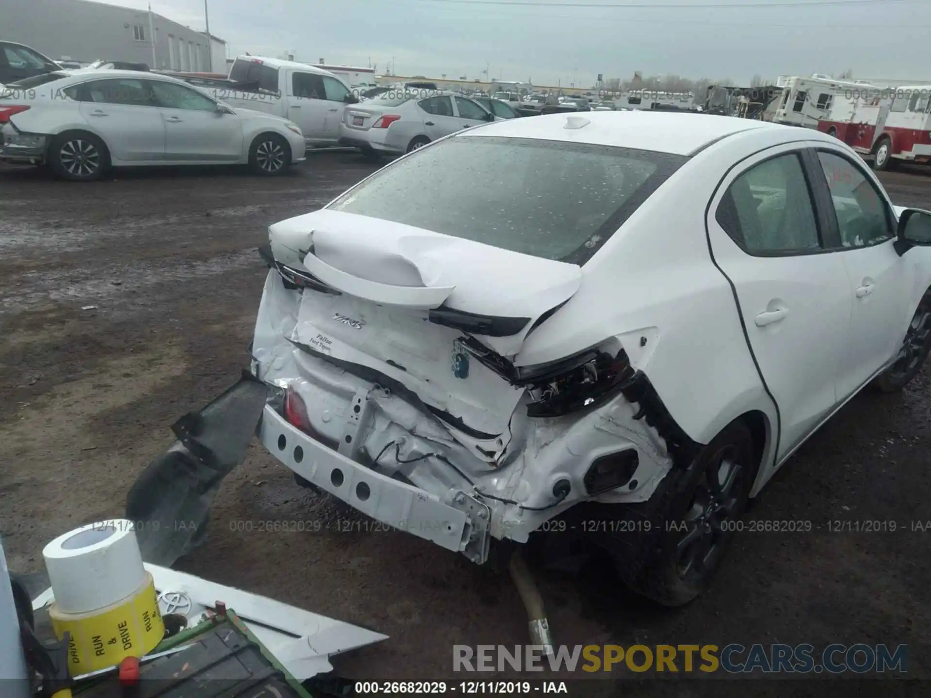 6 Photograph of a damaged car 3MYDLBYV3KY515122 TOYOTA YARIS 2019