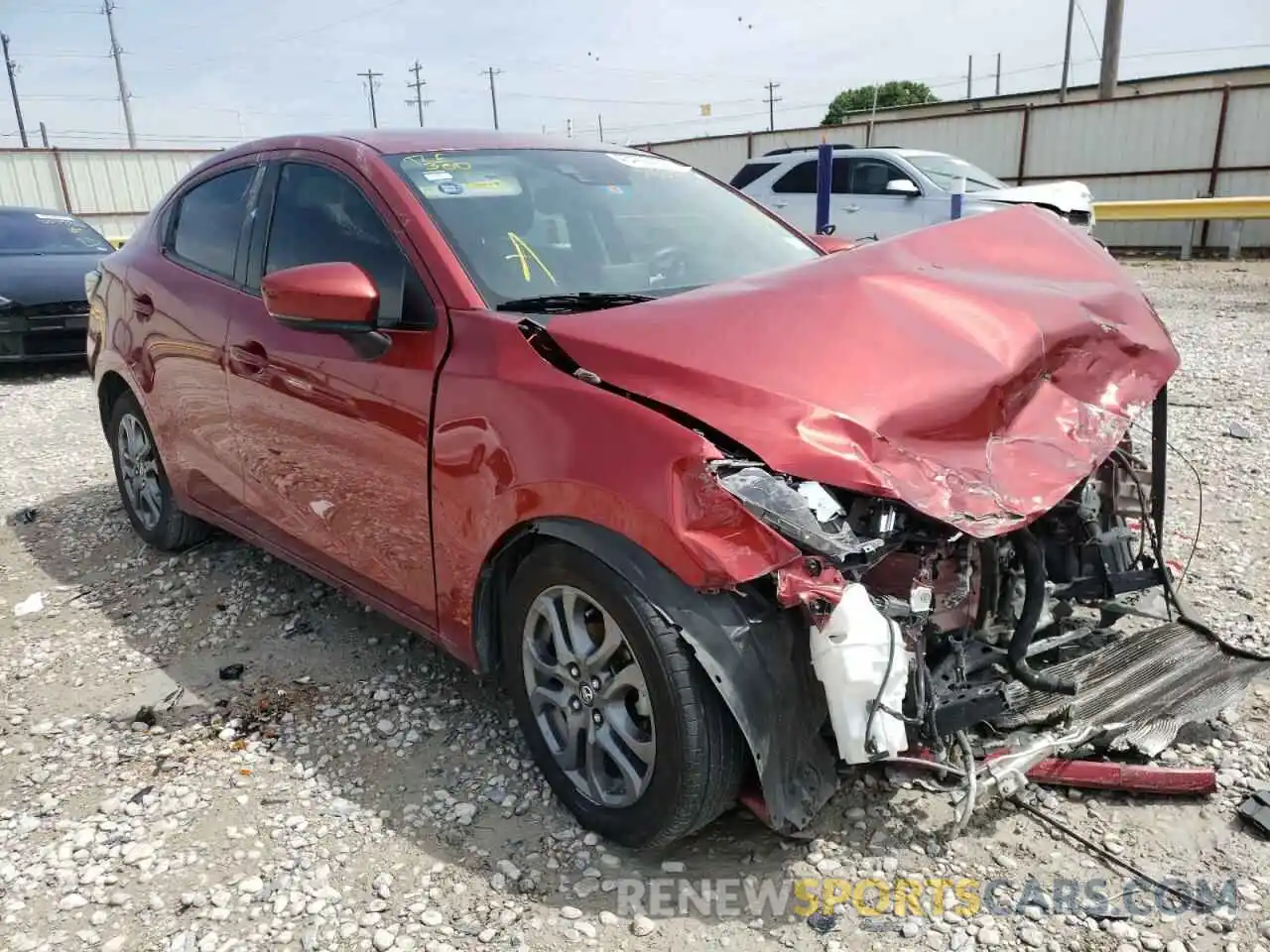 1 Photograph of a damaged car 3MYDLBYV3KY515587 TOYOTA YARIS 2019