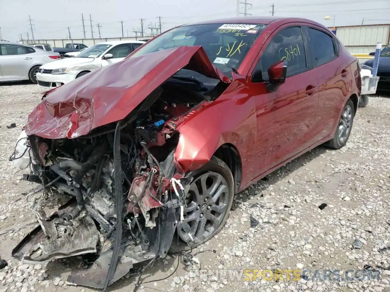 2 Photograph of a damaged car 3MYDLBYV3KY515587 TOYOTA YARIS 2019