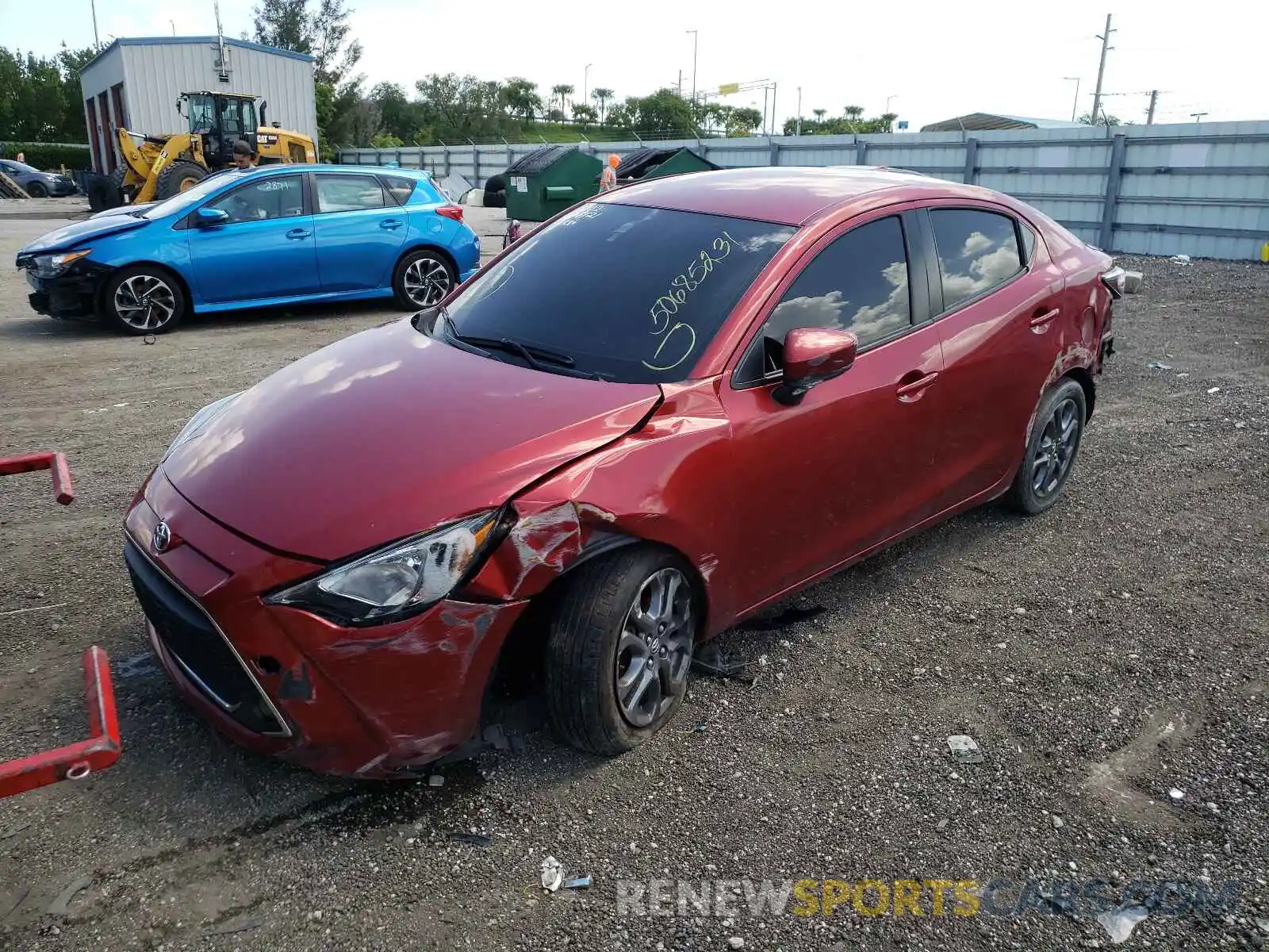 2 Photograph of a damaged car 3MYDLBYV3KY516402 TOYOTA YARIS 2019