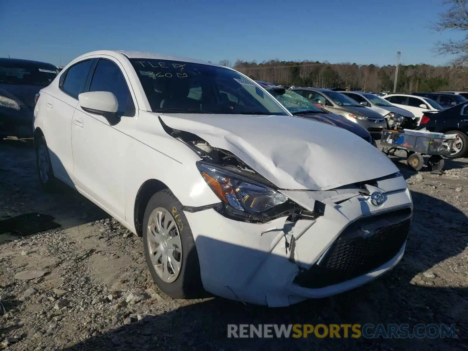 1 Photograph of a damaged car 3MYDLBYV3KY517937 TOYOTA YARIS 2019