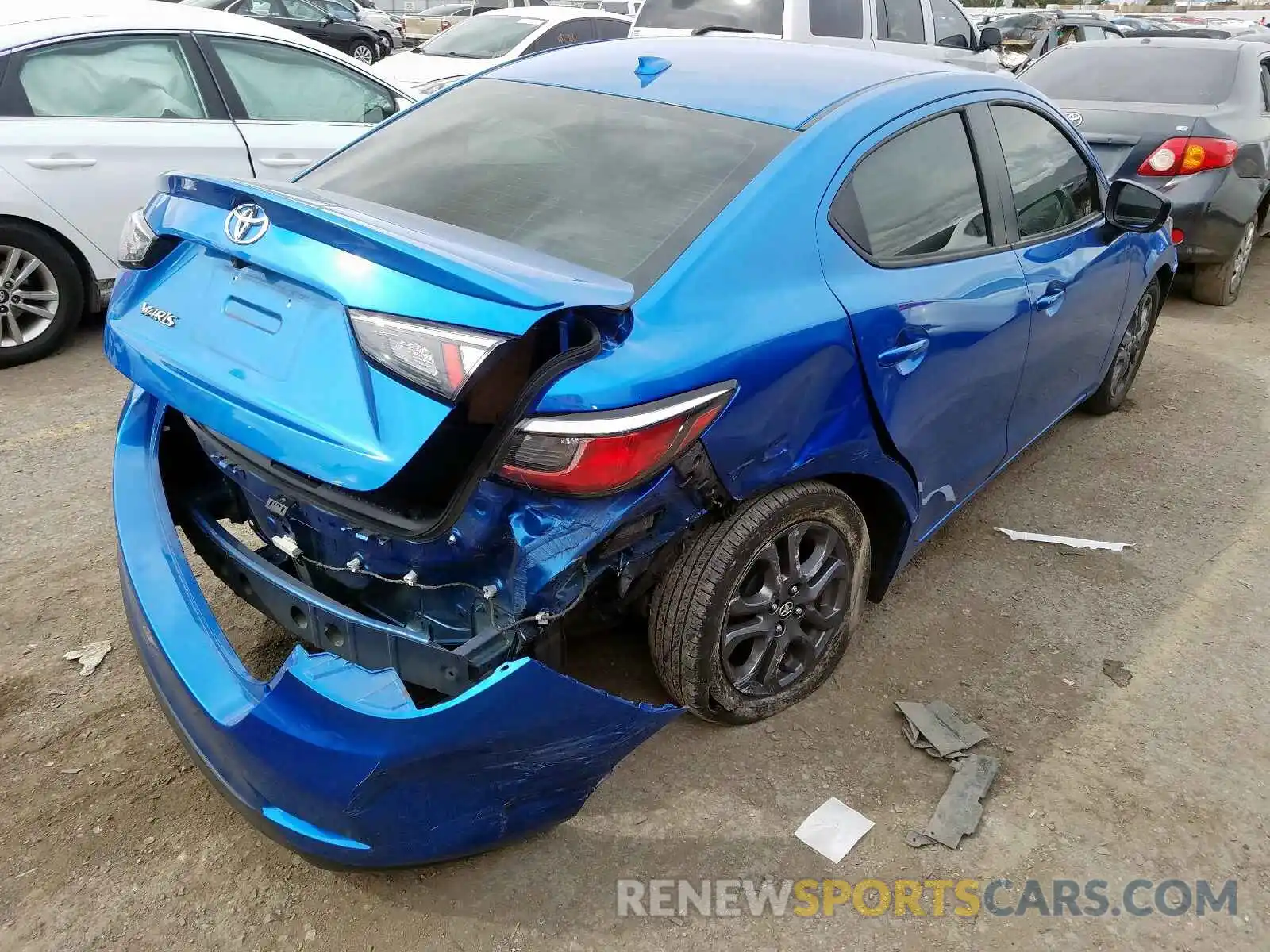 4 Photograph of a damaged car 3MYDLBYV3KY521356 TOYOTA YARIS 2019