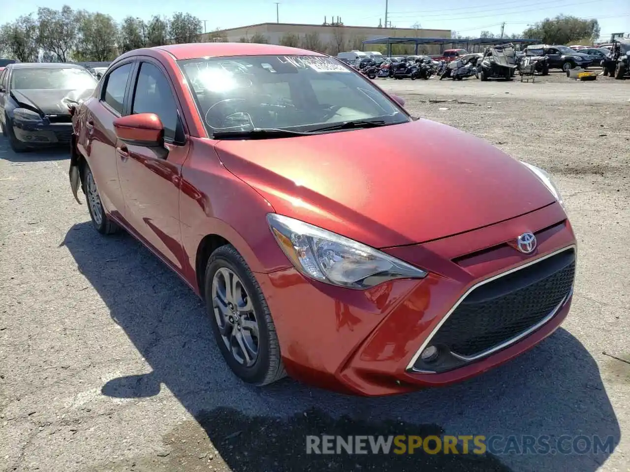 1 Photograph of a damaged car 3MYDLBYV3KY521745 TOYOTA YARIS 2019