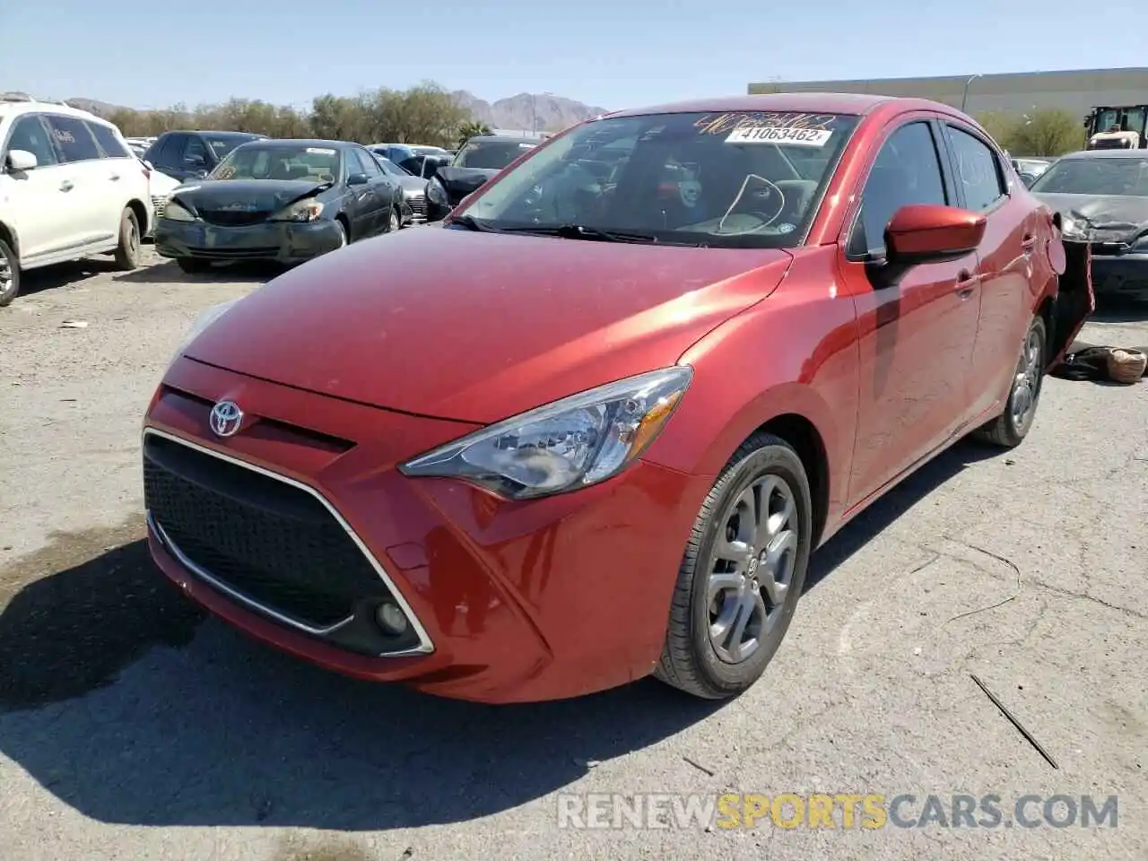 2 Photograph of a damaged car 3MYDLBYV3KY521745 TOYOTA YARIS 2019