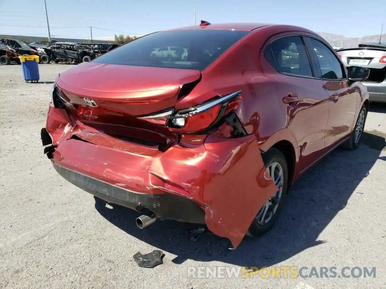 4 Photograph of a damaged car 3MYDLBYV3KY521745 TOYOTA YARIS 2019