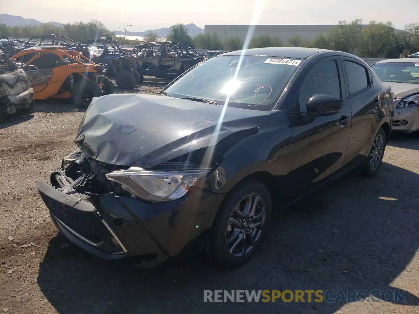 2 Photograph of a damaged car 3MYDLBYV3KY522281 TOYOTA YARIS 2019